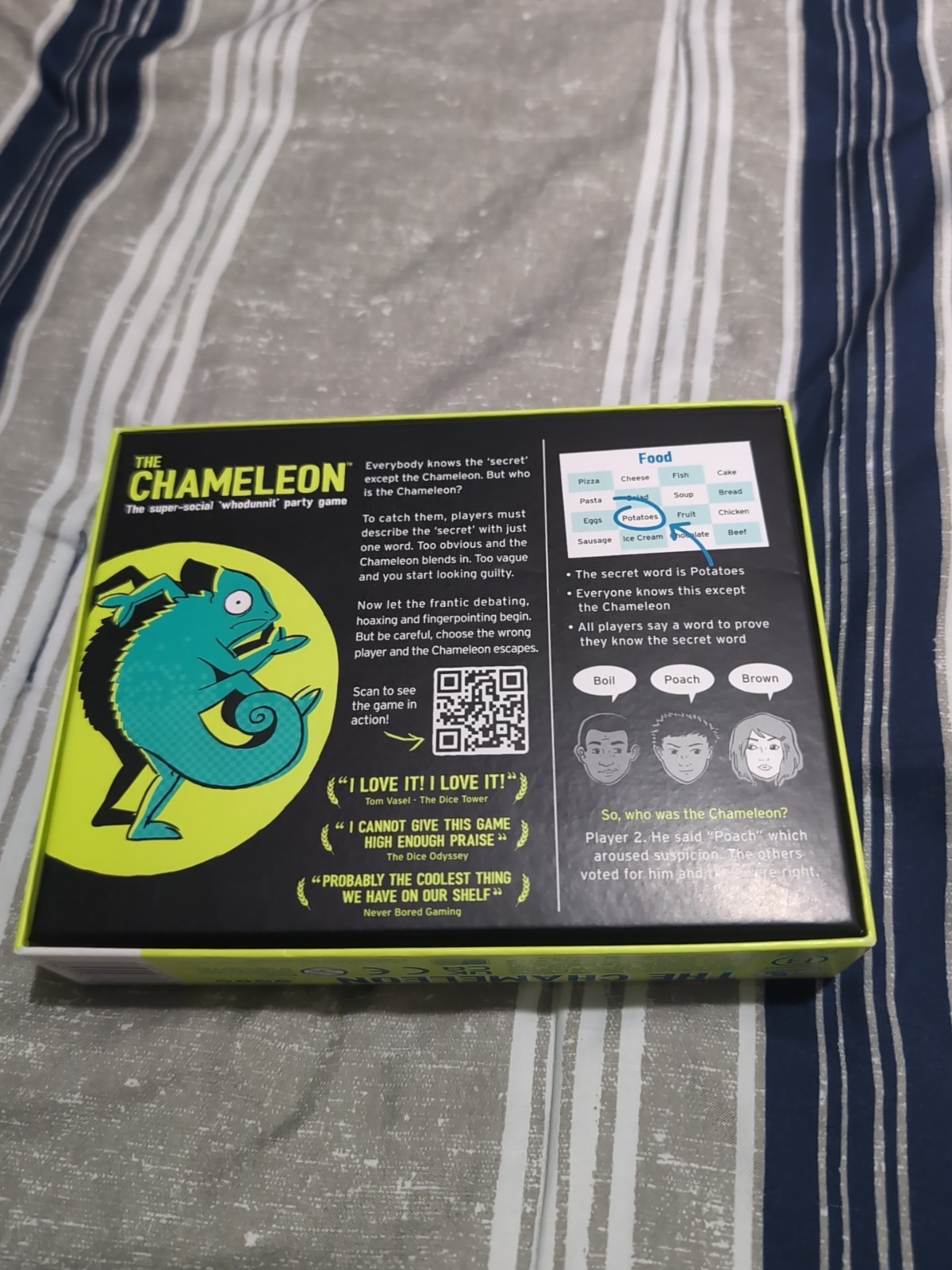 Big Potato The Chameleon Blend In Don’t Get Caught Family Game -Extra Words