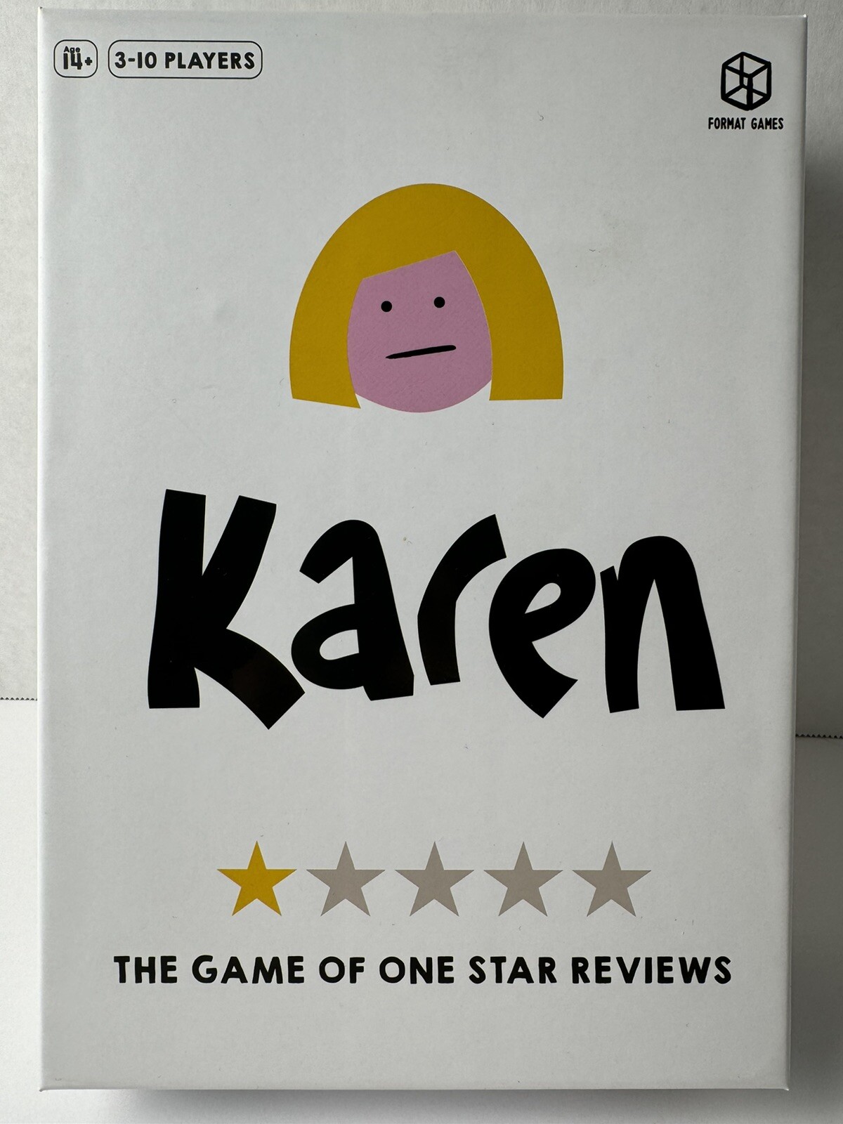 Karen The game of one star reviews. 3-10 players, ages 14 and up