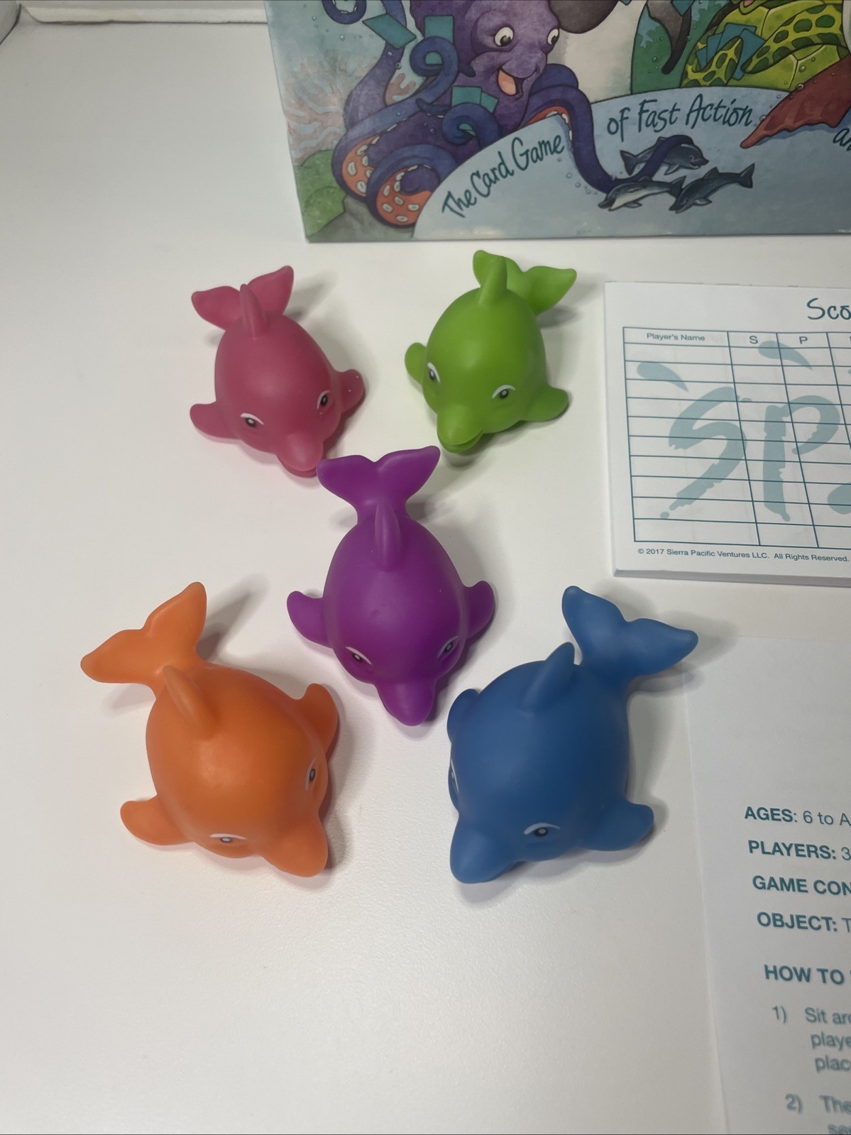 Splash! Matching Card Board Game Dolphin Kids Classic Family Fun 3-6 Players 6+