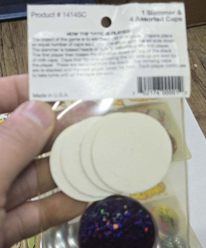 2lbs Vintage 1990s SLAMMER POG game Assorted packs