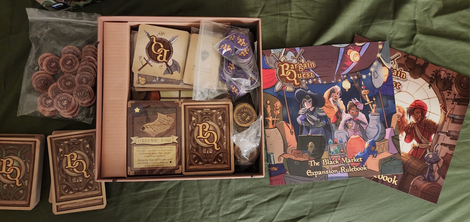 Bargain Quest + Black Market Expansion Board Game for Family Game Night 2-6