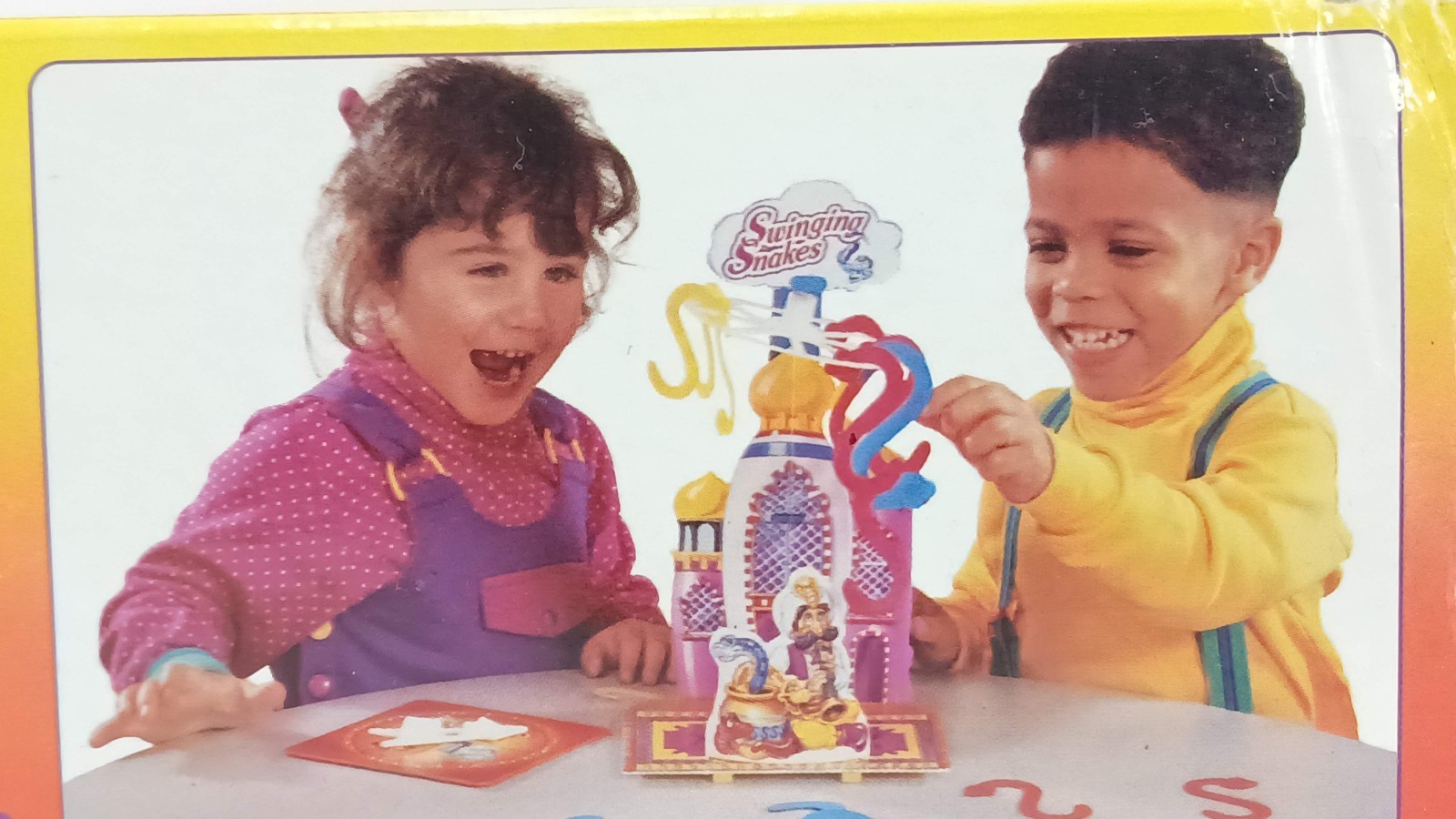 SWINGING SNAKES 1993 Vintage Parker Brothers Board Game (1 Red Snake Missing +)