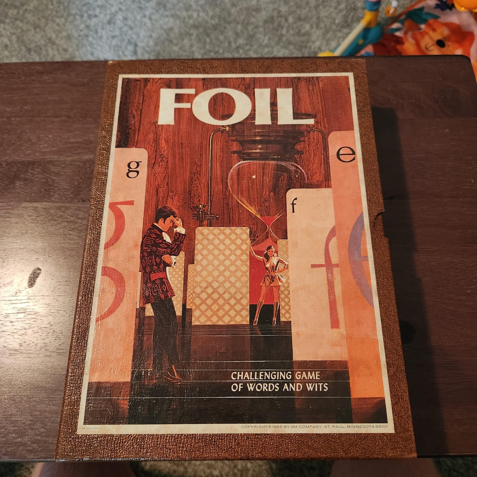 FOIL Board Game of Words & Wits 1968 Bookshelf Edition Complete 3M BH