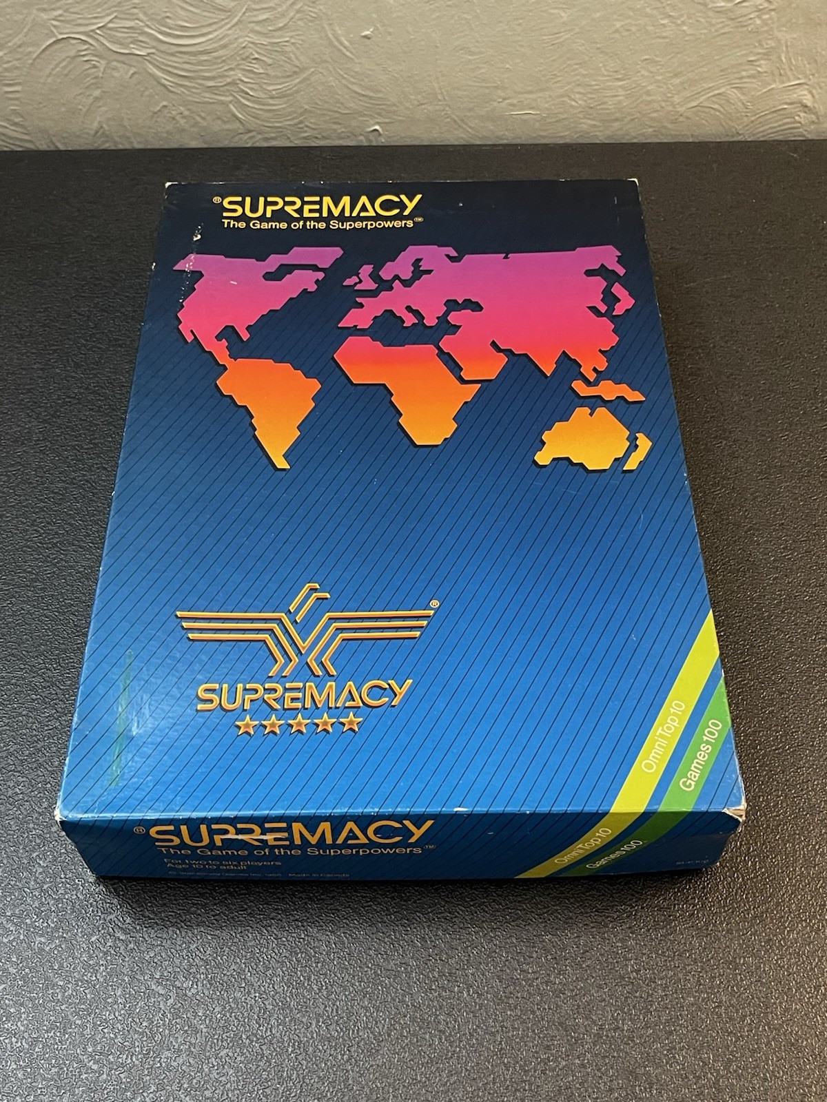 VTG 1986 Supremacy The Game of Superpowers War Strategy Battle COMPLETE FREE S/H