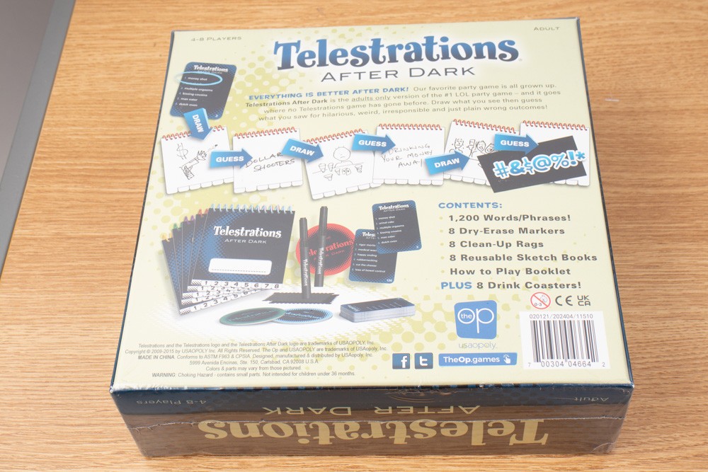 The OP Games Telestrations After Dark Board Game 2015 New