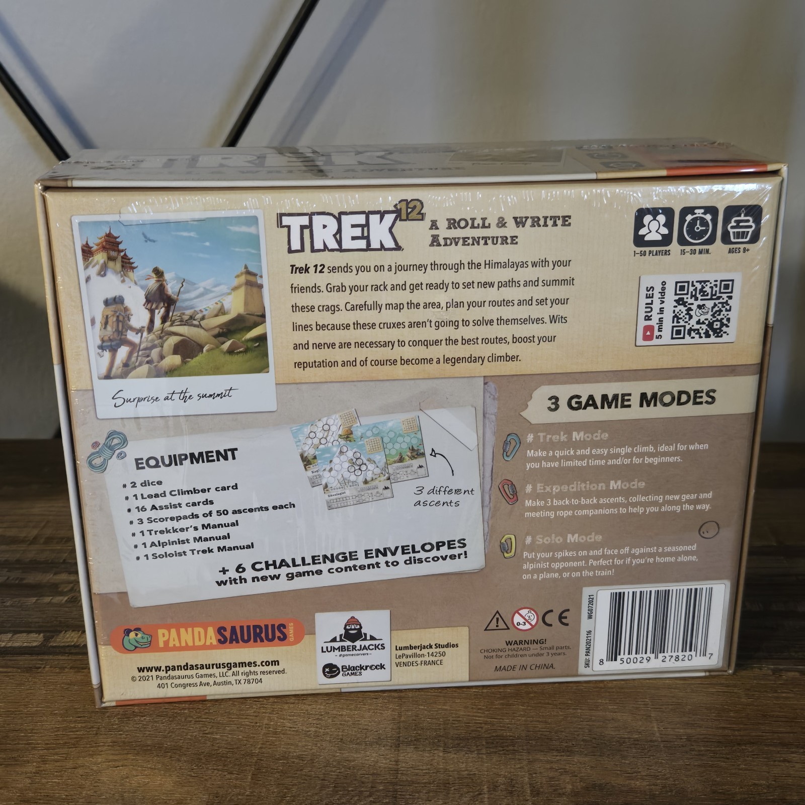 Trek 12 Himalaya Board Game Roll Write Adventure Tabletop Camp New Sealed