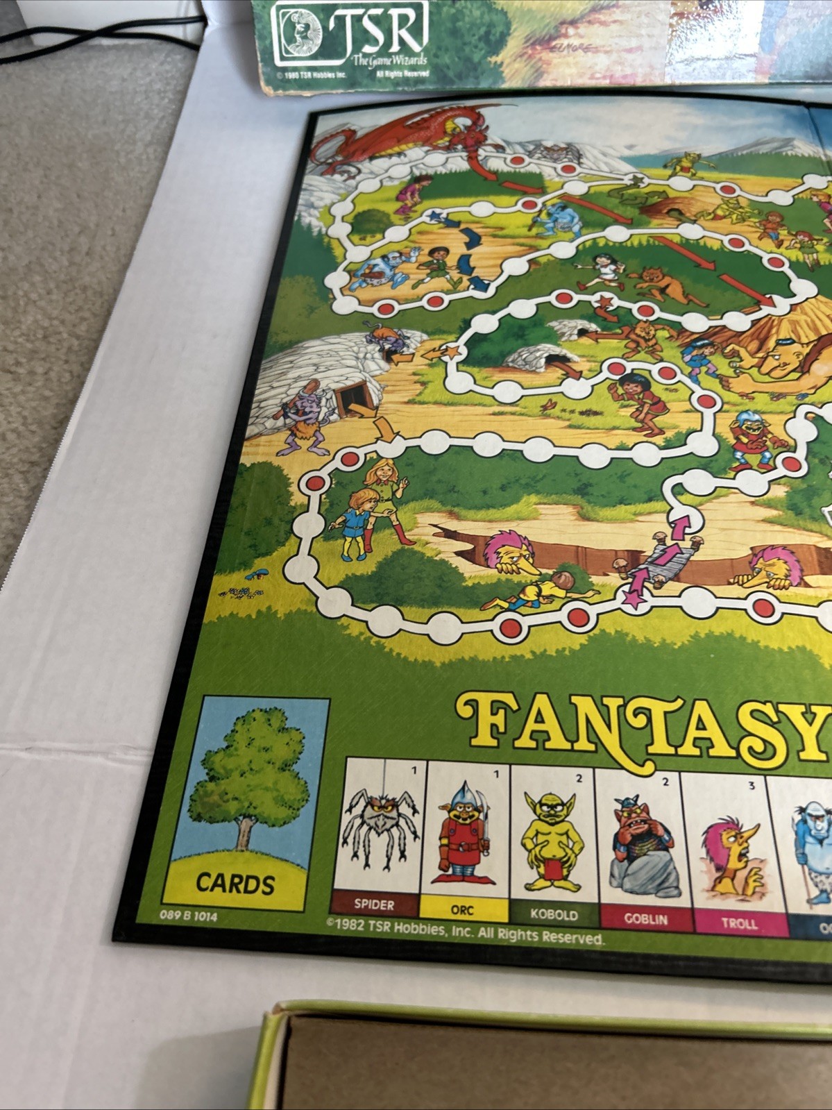 VINTAGE – TSR Fantasy Forest Board Game – 1980 – Dungeons & Dragons Complete CIB