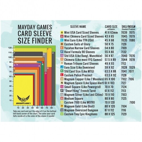 Mayday Games – Card Sleeve Size Finder – 7000