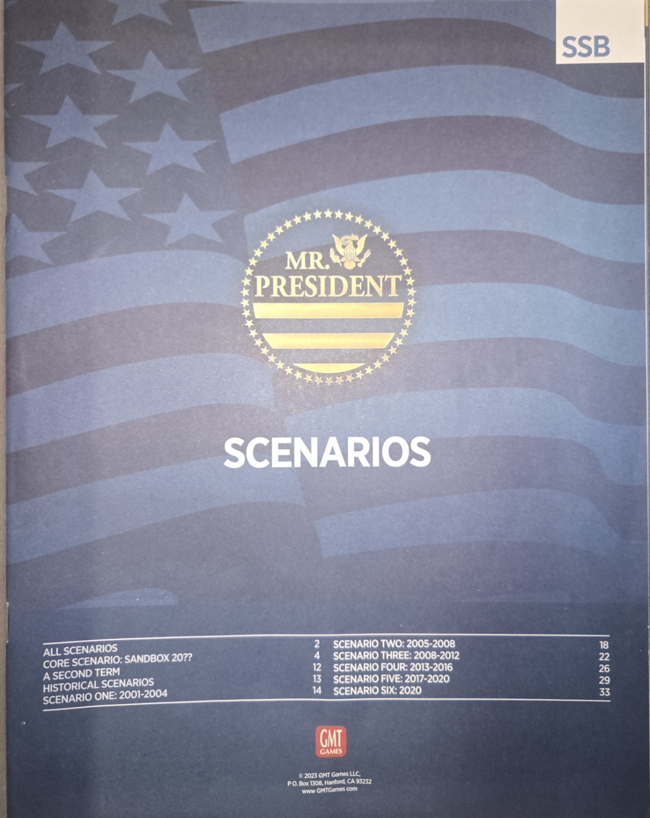 GMT Games Mr. President – The American Presidency 2001-2020 Pre-owned & Complete