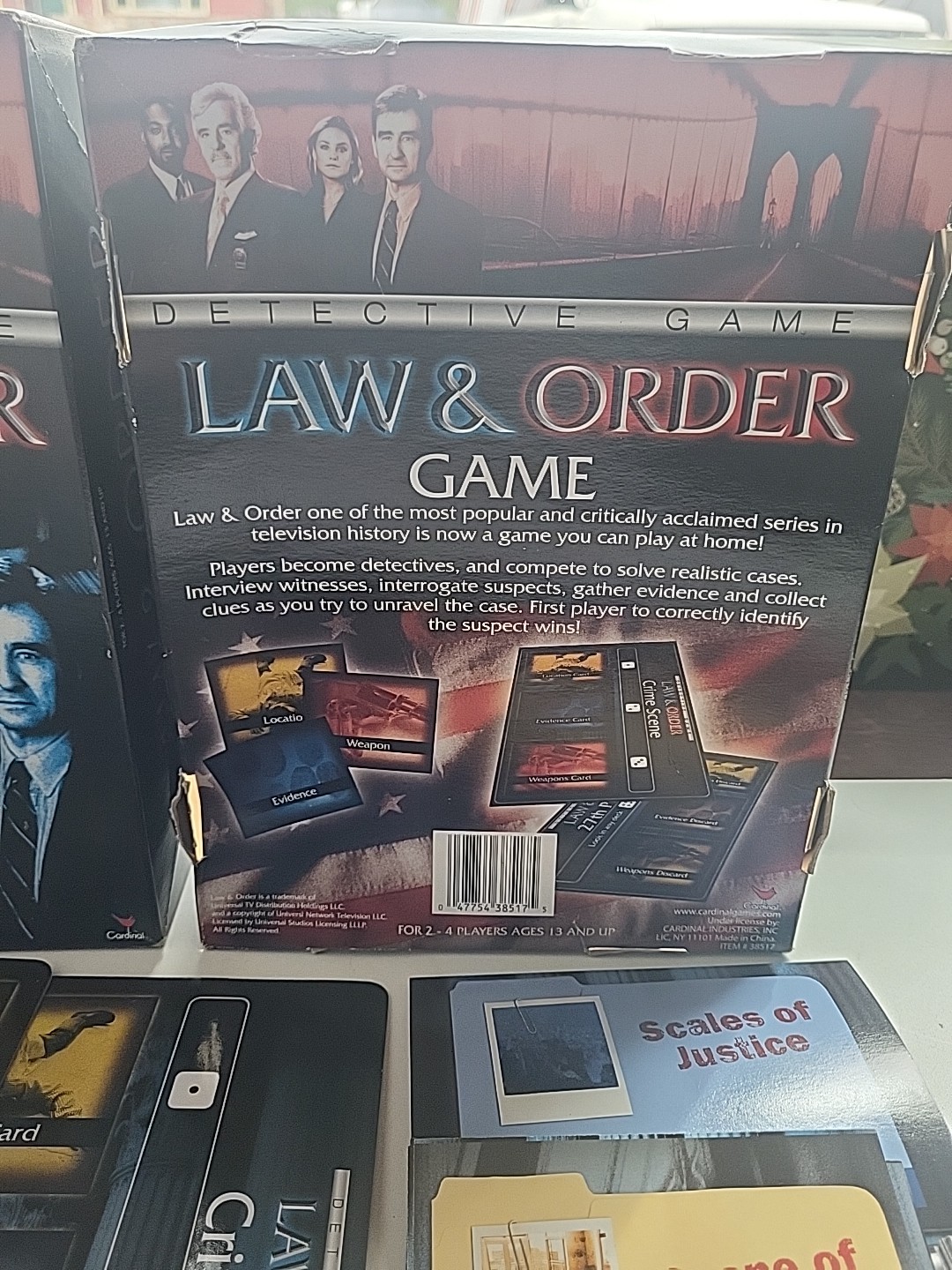 Law & Order Detective Game First player to identify the subject wins ShipsFree