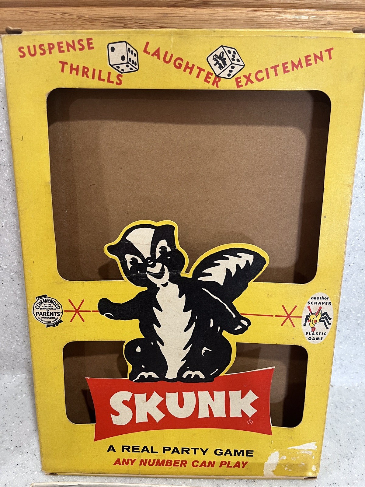 Vtg SKUNK Party Game 1953 #500 Schaper Looks To Be Complete MCM 50s Party *READ*