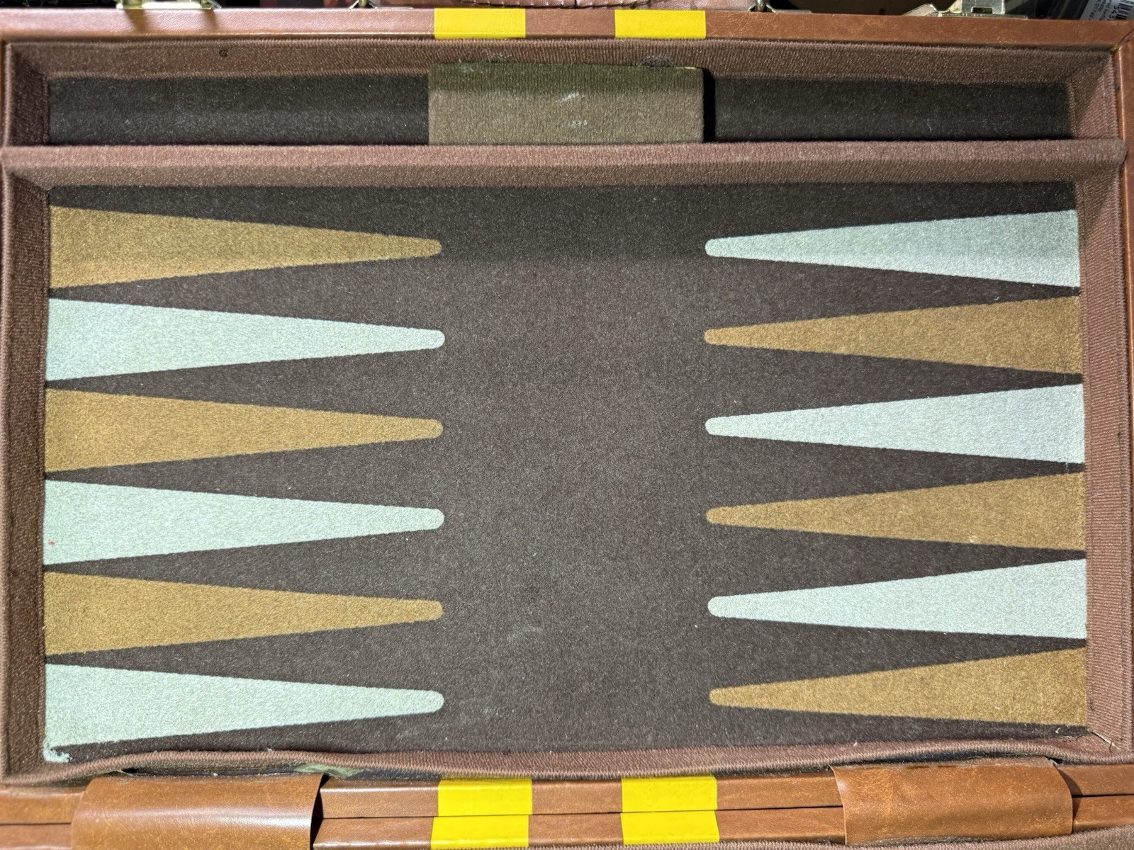 Vintage Backgammon Portable Set Brown