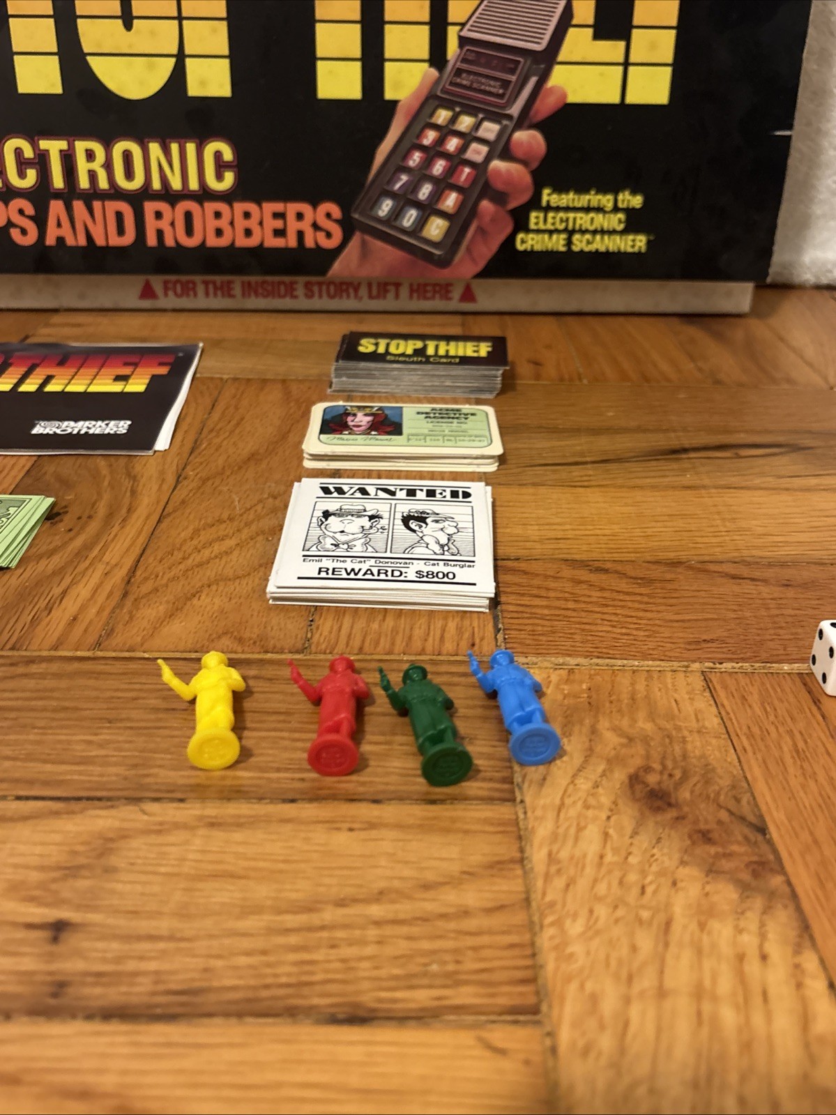 VTG 1979 Stop Thief Electronic Cops And Robbers Board Game 100% Complete WORKS!