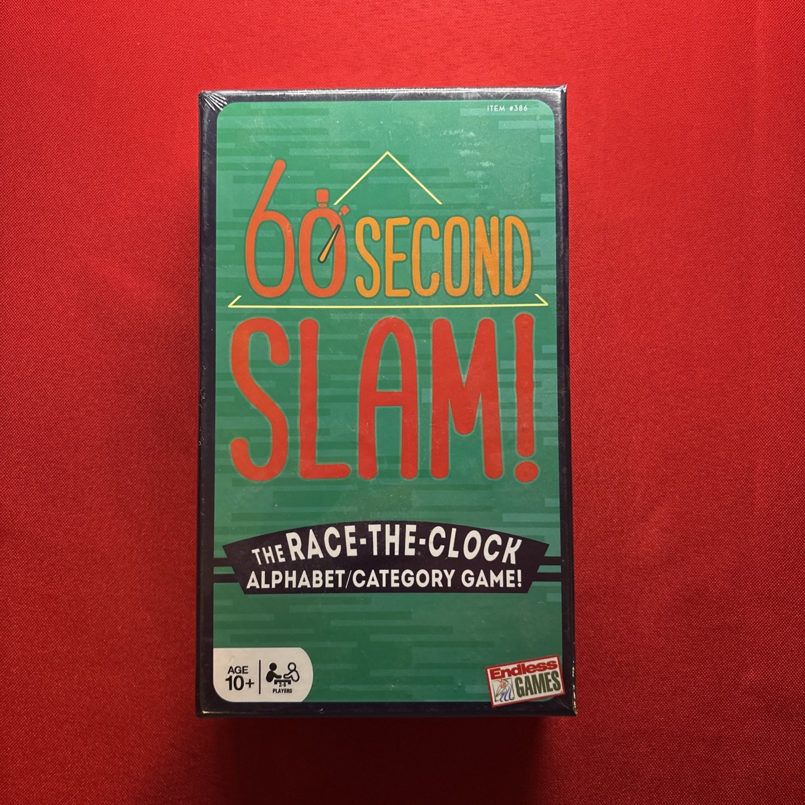 Endless Games 60 second Slam Race the clock alphabet game 10+ Sealed New
