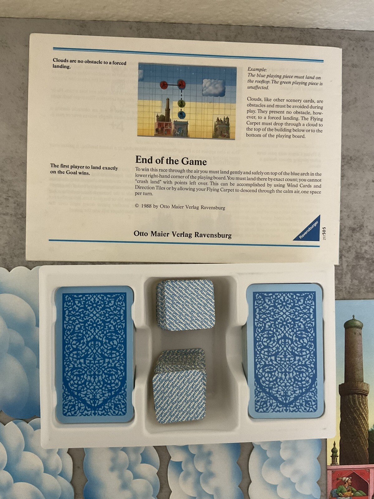 988 Ravensburger Flying Carpet Fantasy Board Game Replacement Pieces Parts