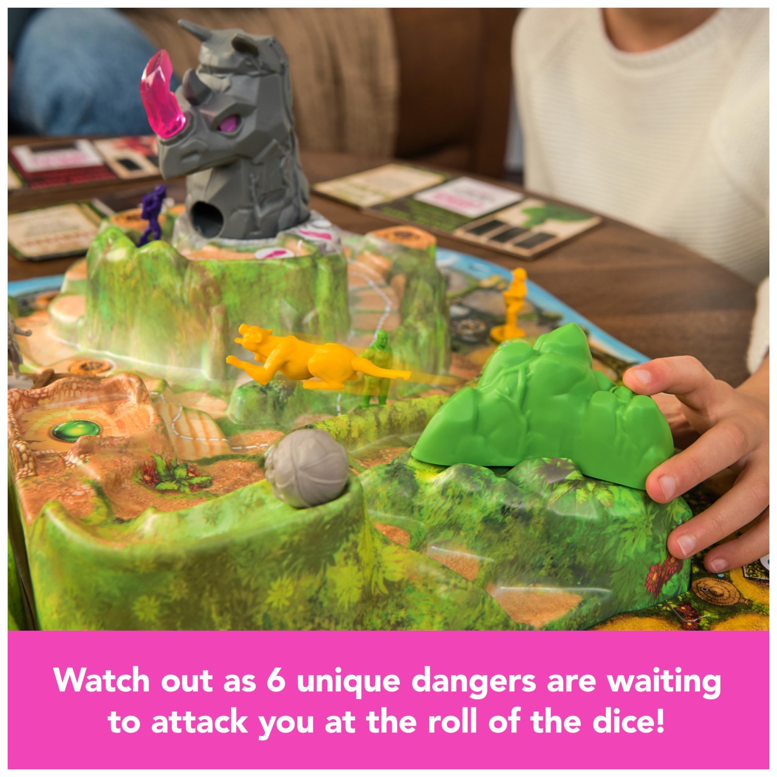 , Jumanji Stampede, 3D Adventure Cooperative Board Game, for Fans of The Juma…