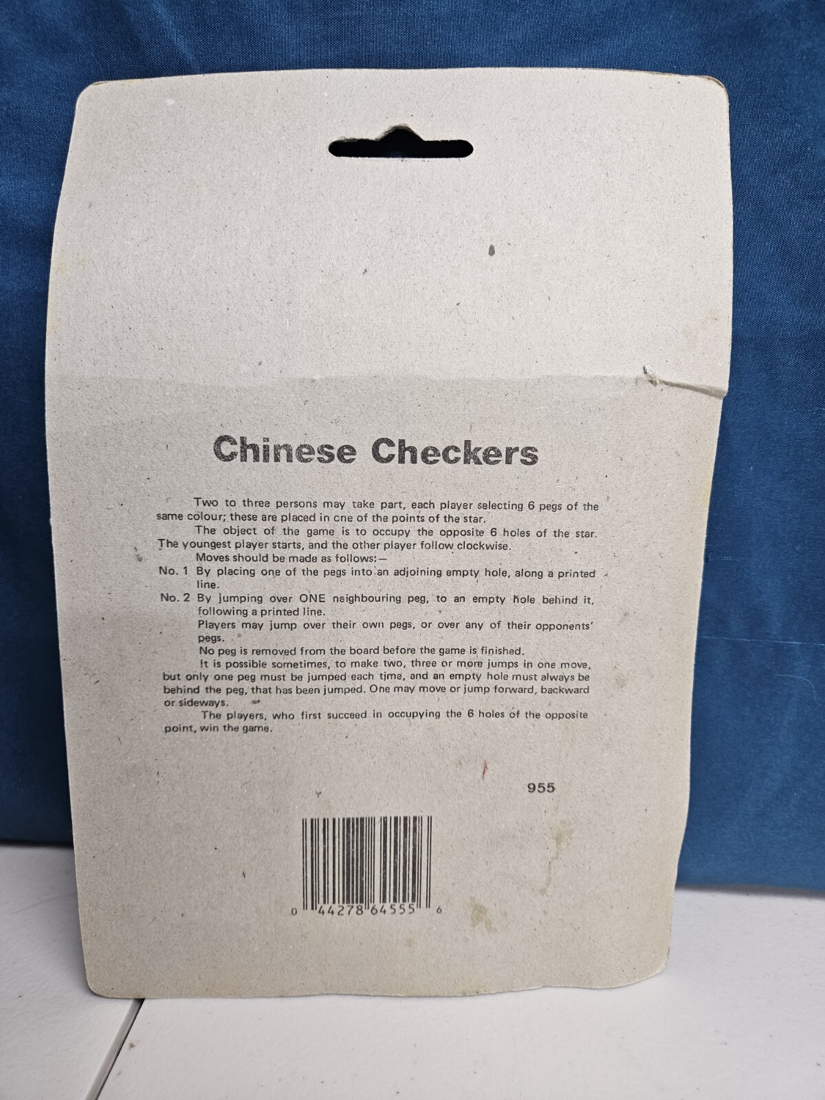 Vintage Travel Magnetic Chinese Checkers Game Fold Up