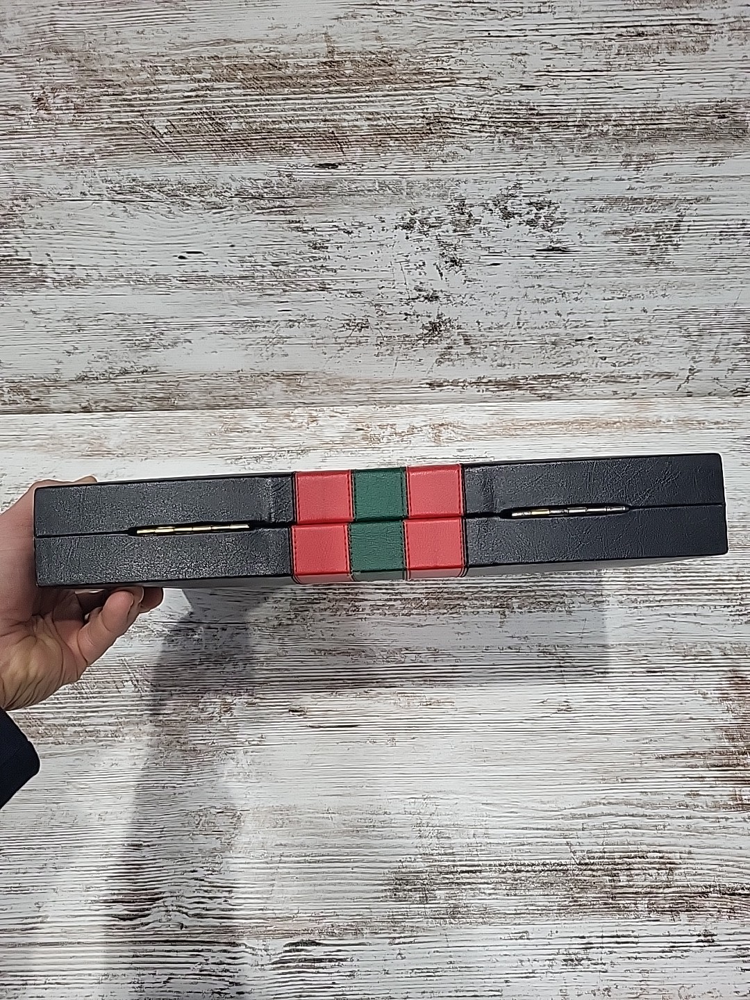 Vintage Reiss Backgammon Board Game Briefcase Set