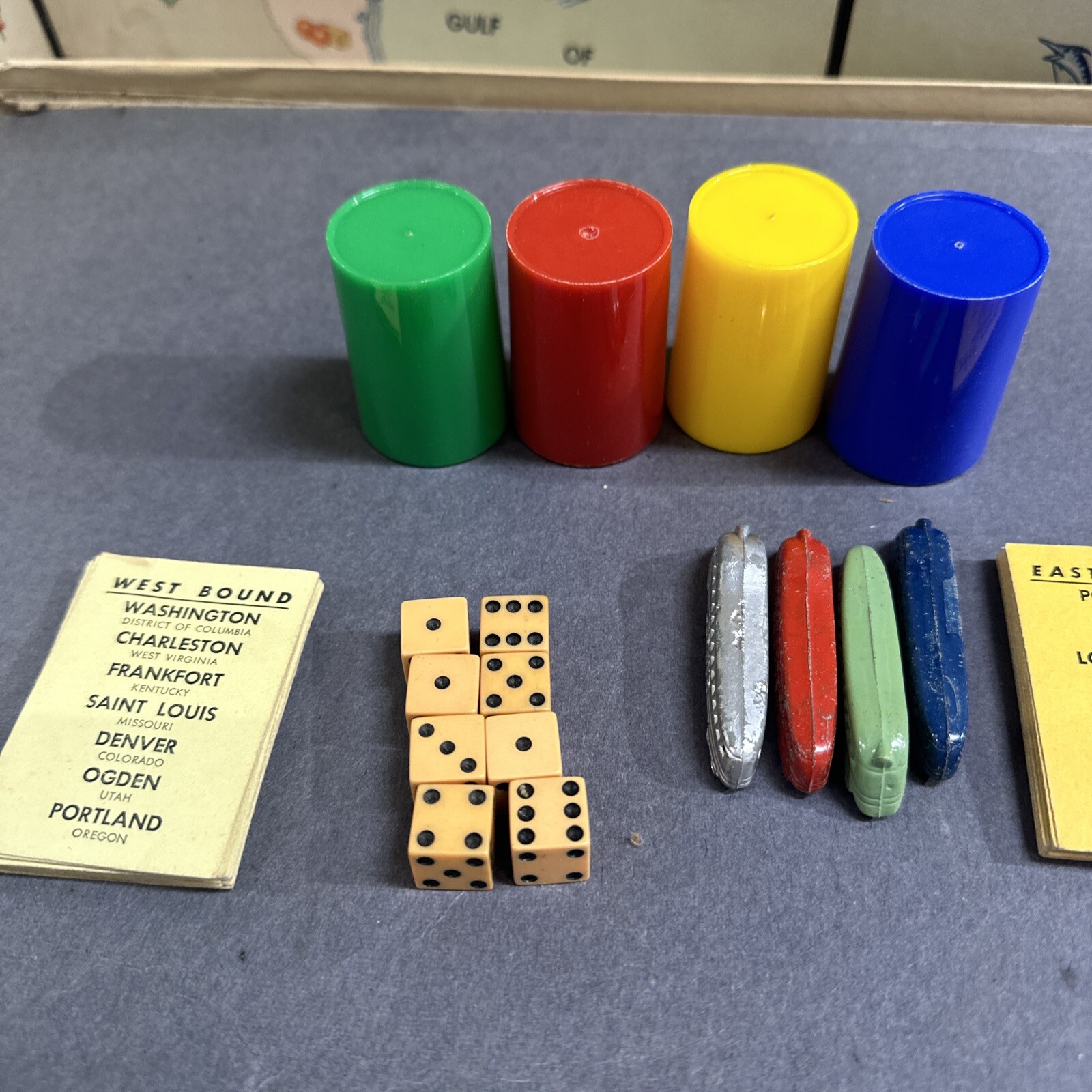 1952 Second Edition Across The Continent Board Game Parker Brothers Complete