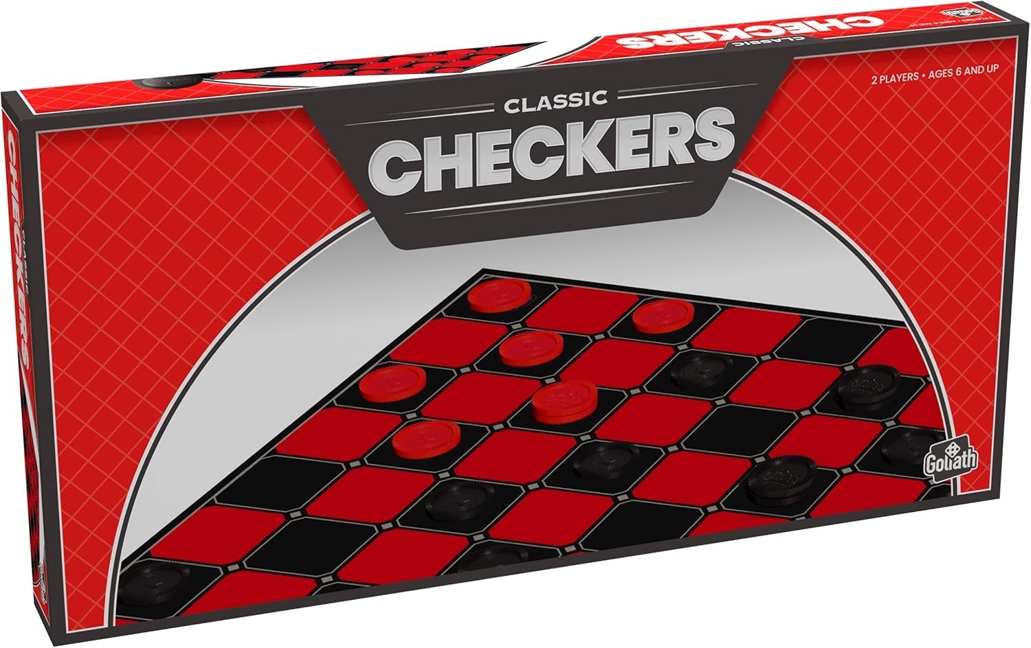 NEW Classic Checkers Board Game Family Strategy Game Ages 6+ CLEARANCE