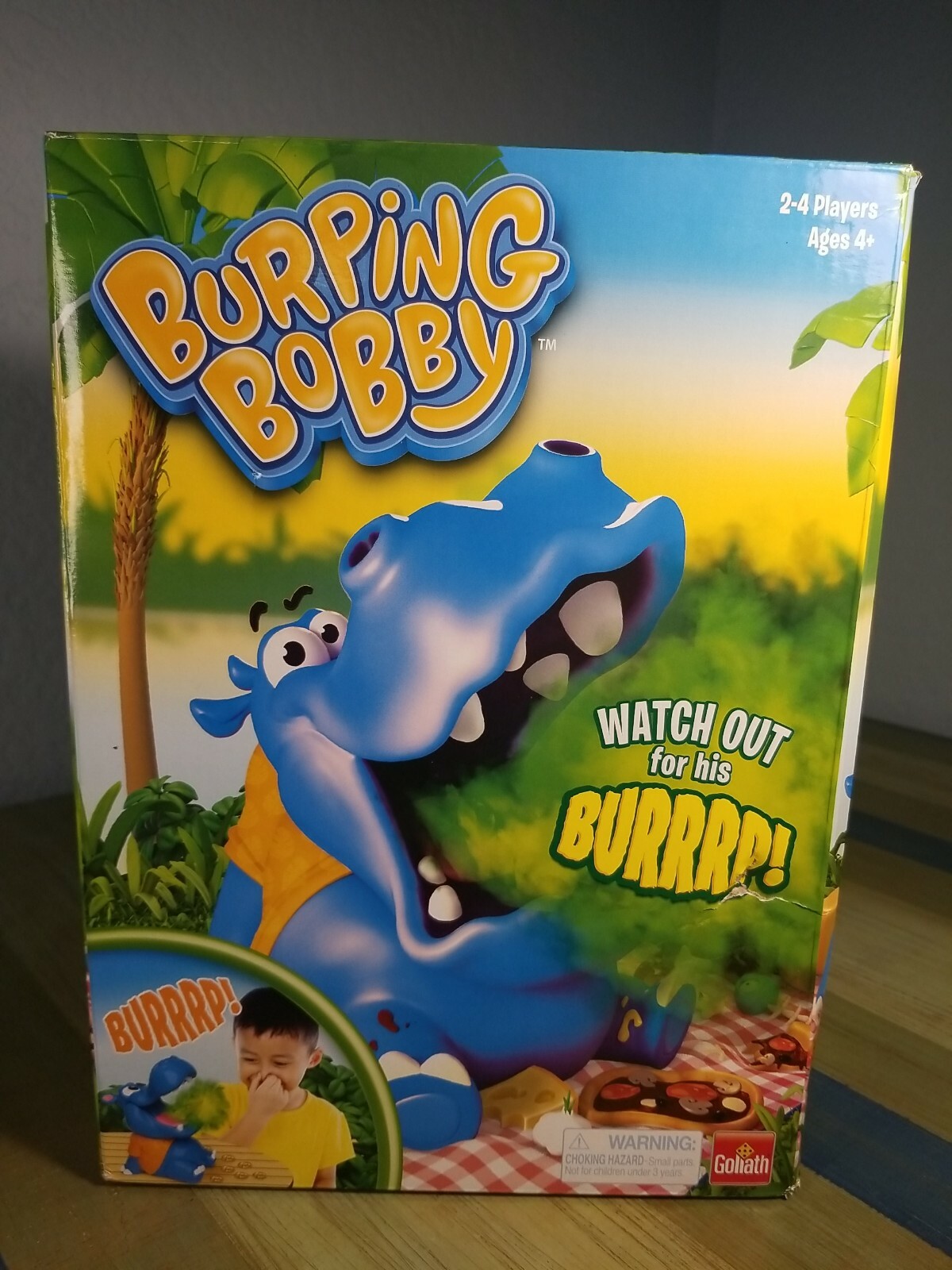 Burping Bobby Hippo Game Feed The Hippo But Watch Out for His Burp NEW
