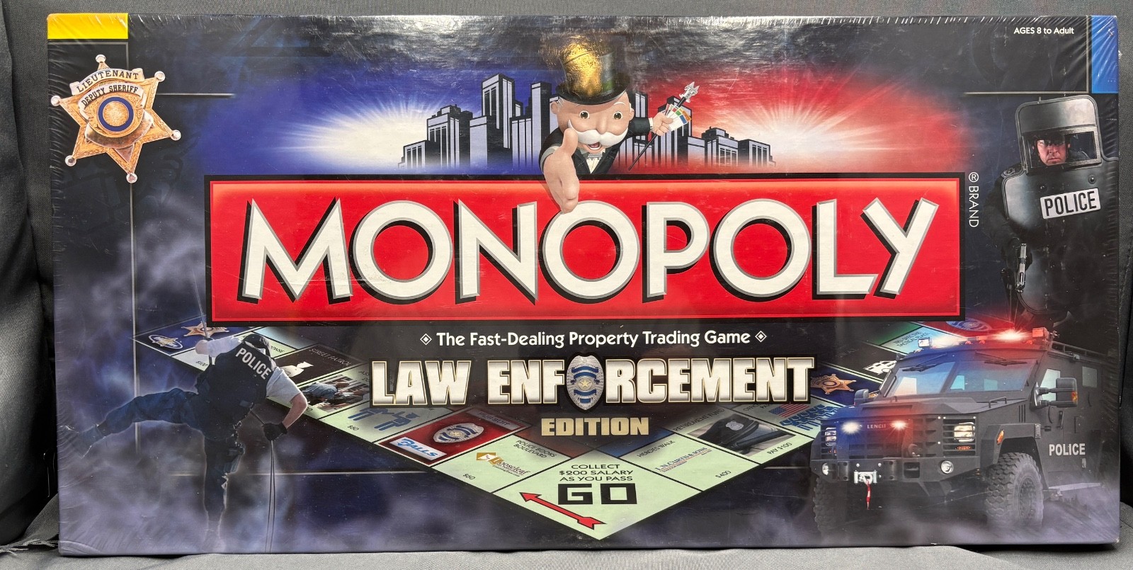 Rare Sealed Monopoly Law Enforcement Police Board Game (Box Wear See Photos)