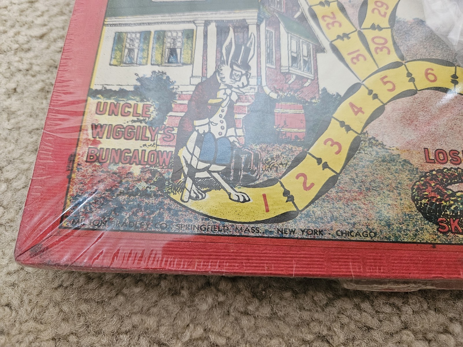 ~ Vintage UNCLE WIGGILY Board Game Red Squid Milton Bradley Howard Garris ~