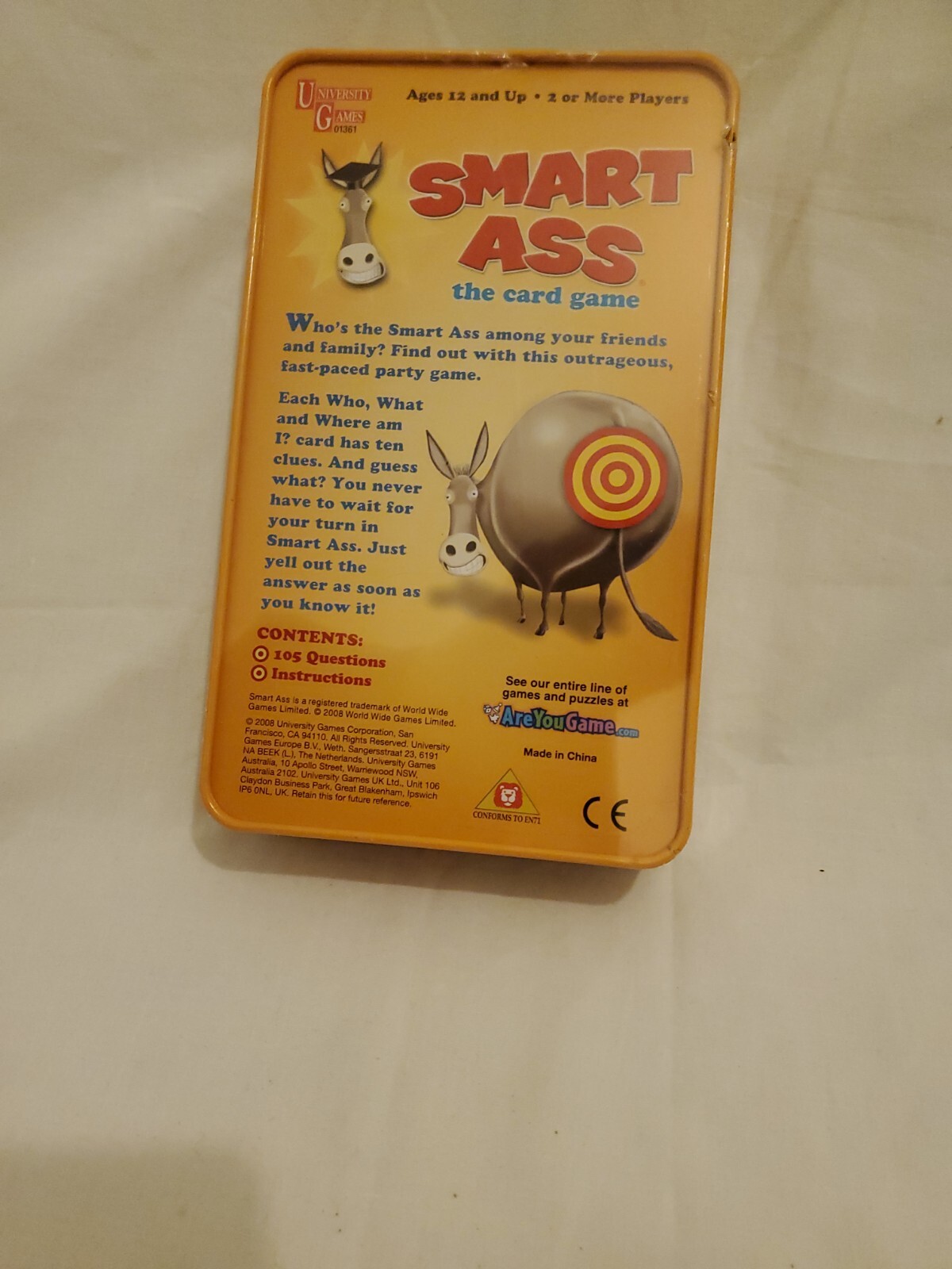 Smart Ass The Card Game Booster Pack Tin – Family Fun