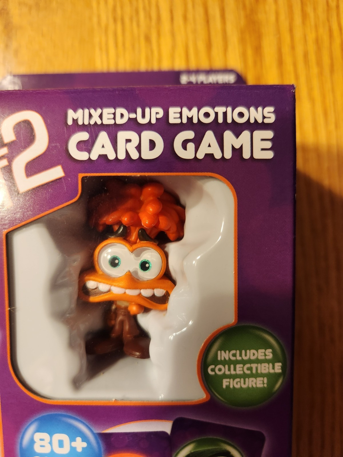 Disney Pixar Inside Out 2 Mixed-Up Emotions Card Game W/ Collectible Figure NEW