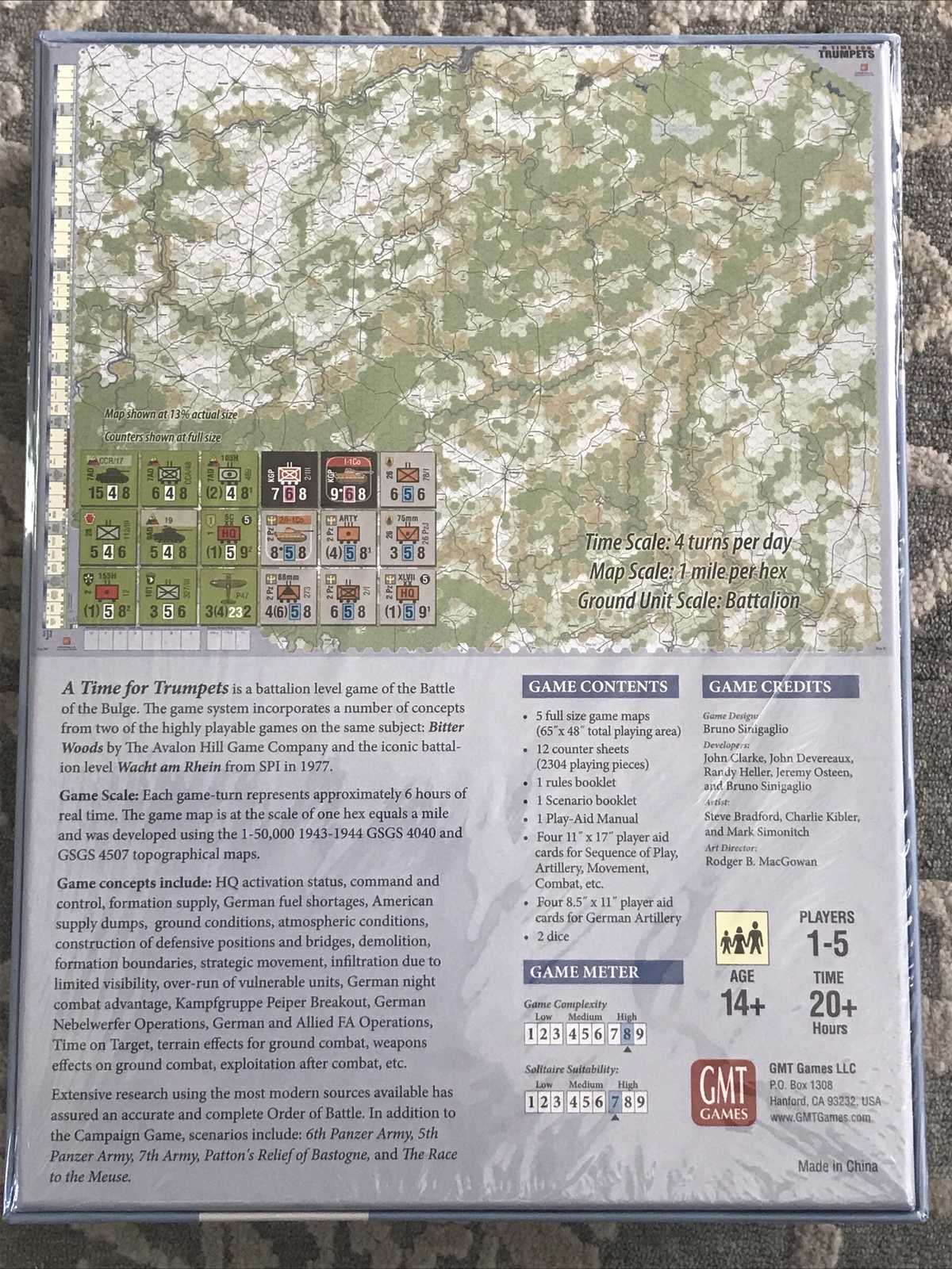 A Time for Trumpets: The Battle of the Bulge, December 1944 GMT Games New Shrink