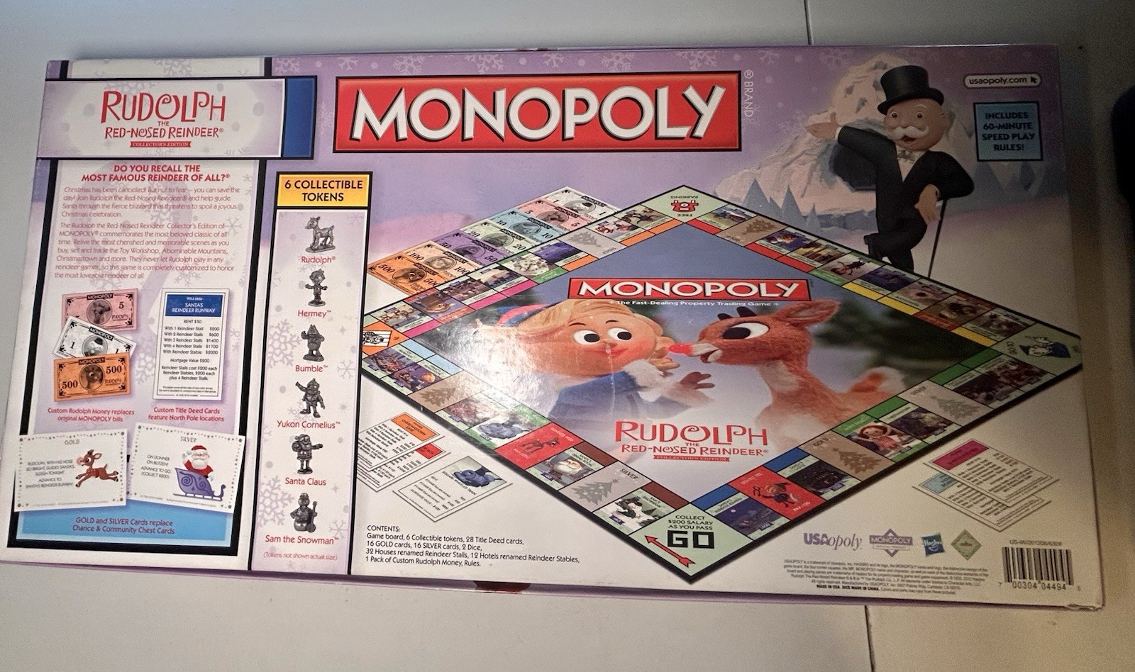 Monopoly Rudolph The Red Nosed Reindeer Collector’s Edition 2012 Board Game