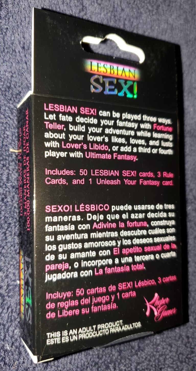 ADULT CARD GAME: LESBIAN SEX! Couples Fun Foreplay Sex Positions Amusement Game