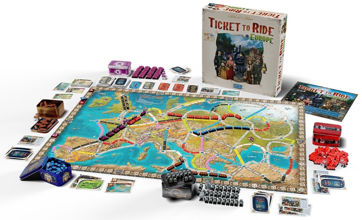 Ticket to Ride Europe – 15th Anniversary – Deluxe Limited Edition – New/Sealed