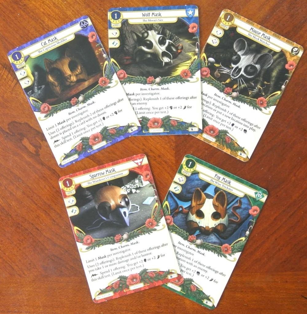 Arkham Horror The Card Game MIDWINTER GALA MASKS GenCon 2024 Exclusive Promo LCG