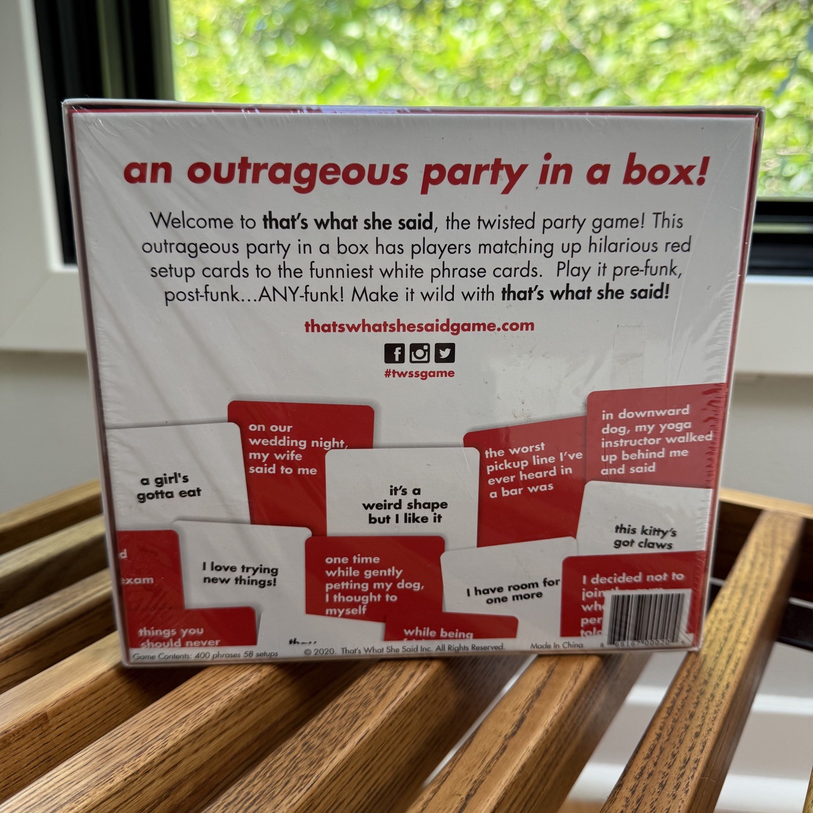 NEW That’s What She Said Game- A Twisted Game of Innuendos.
