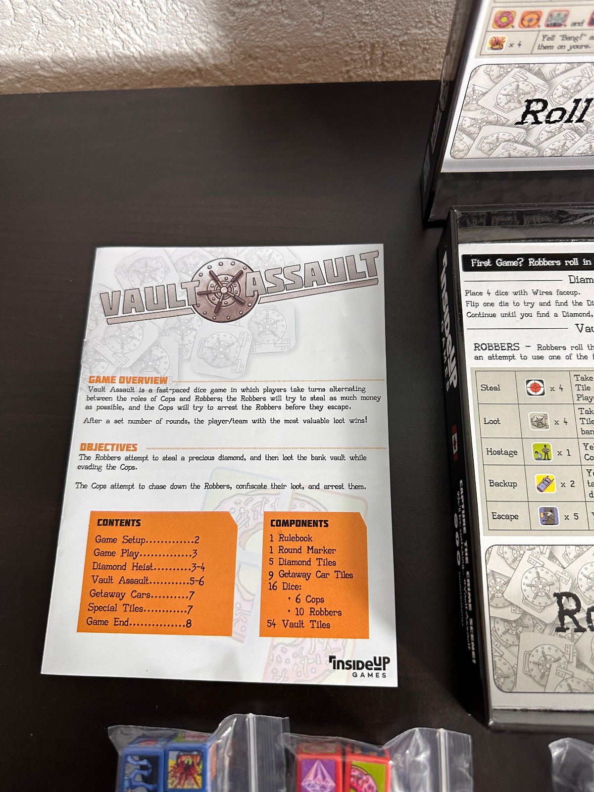 Vault Assault – Inside Up Games | Würfelspiel | DE | Vollständig | Unbespielt