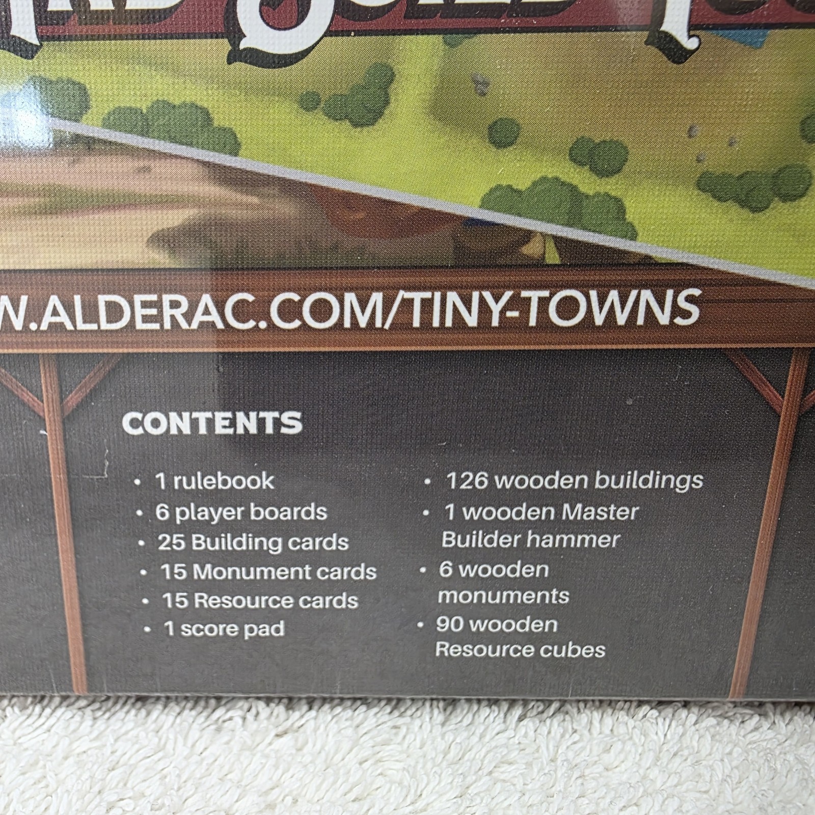 AEG Tiny Towns Board game by Peter Mcpherson NEW SEALED Ages 14+ 2019