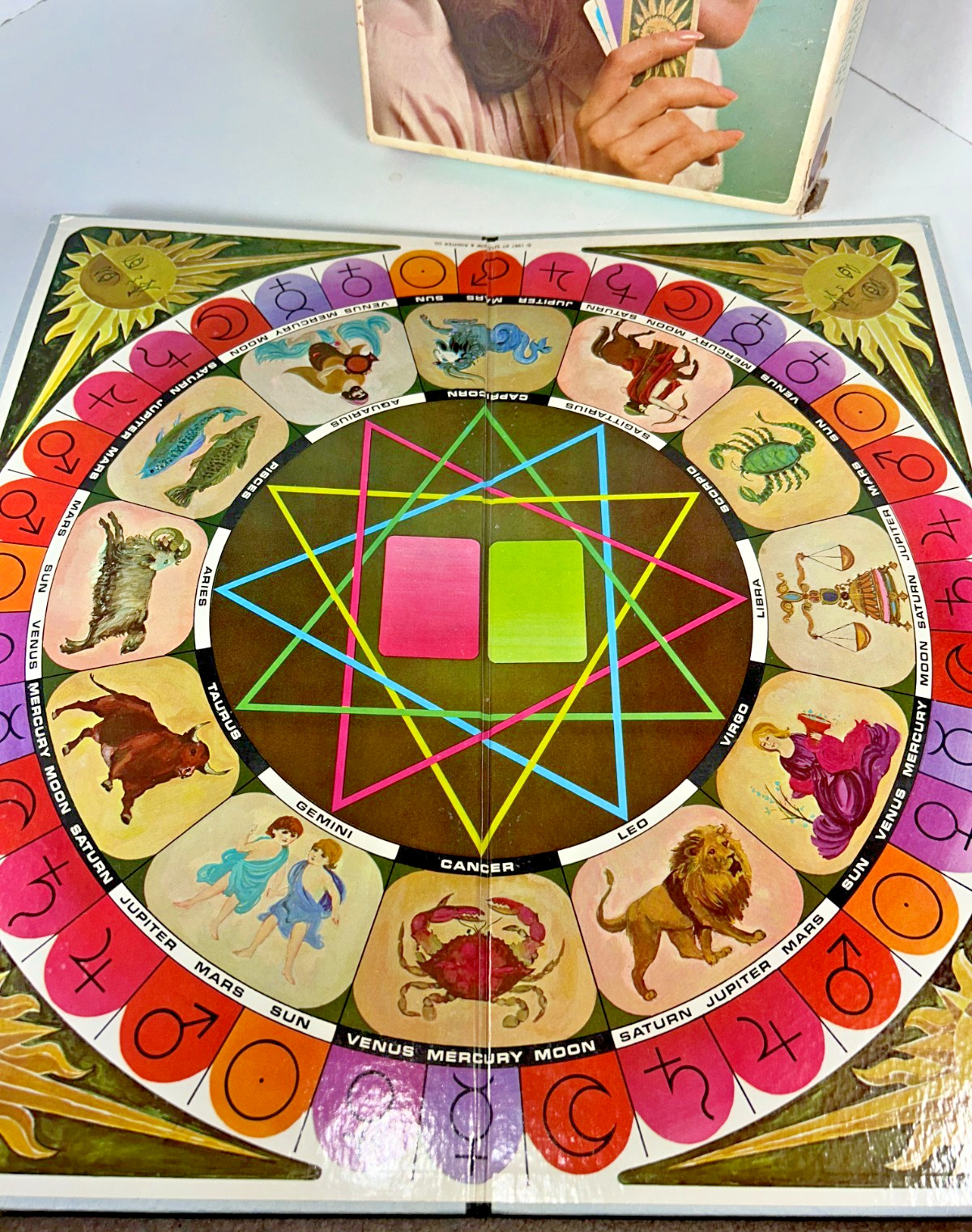Madame Planchette Horoscope Fortune Telling Game Complete Retro Board Game