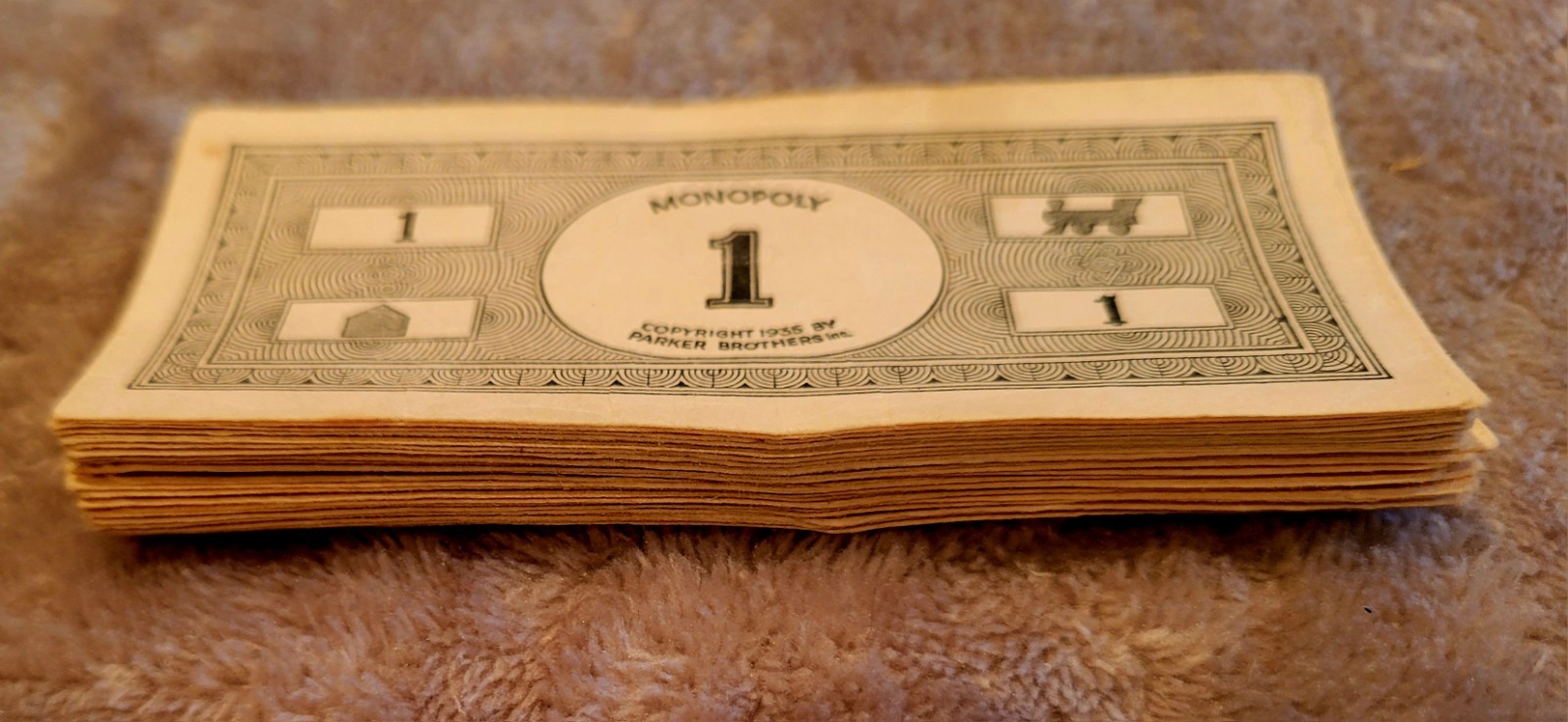 Vintage 1936 Parker Bros Monopoly Game Box w/Wood Pieces (Small Box Edition)
