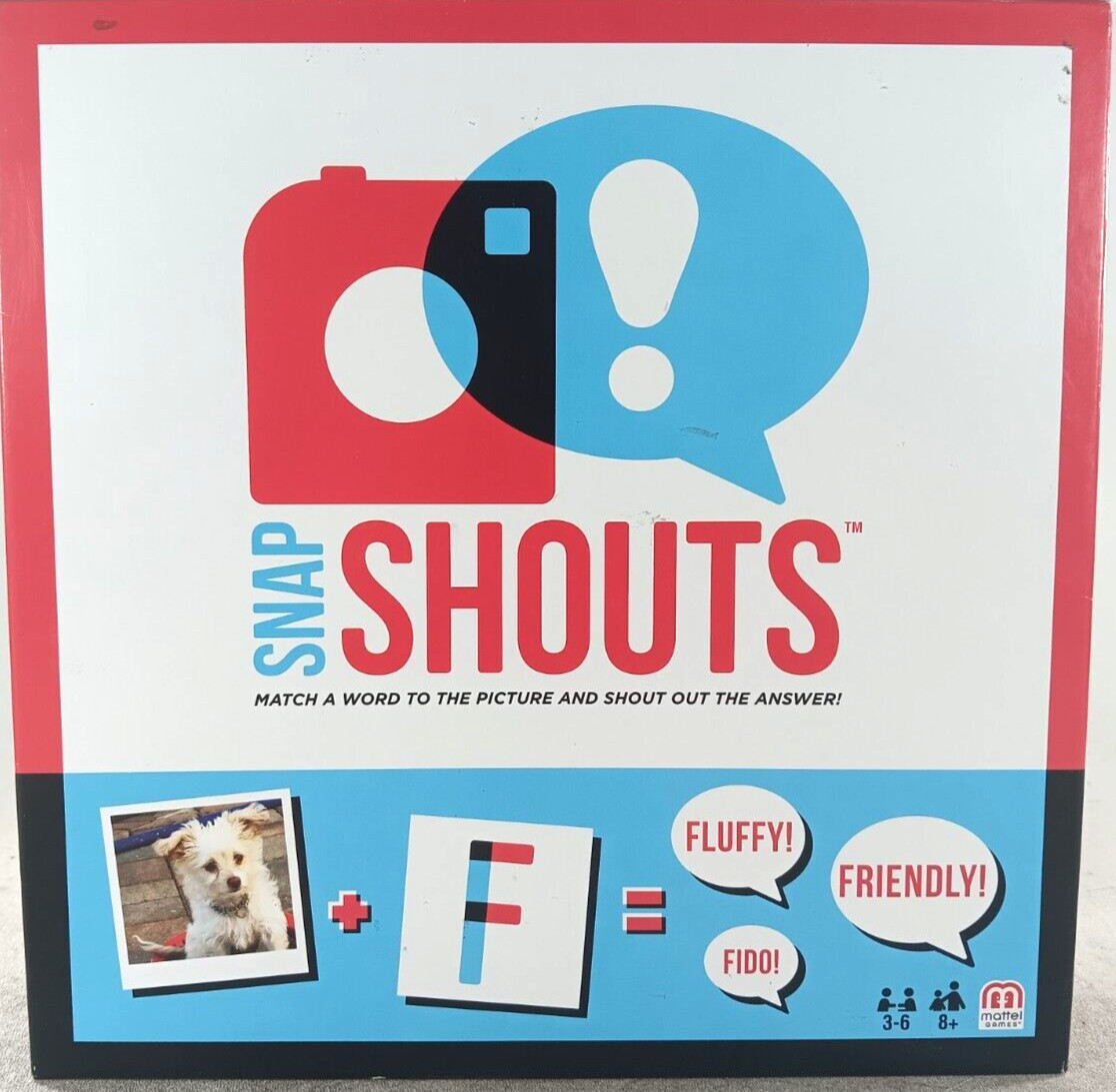 NEW Snap Shouts Game 8+, 3-6 Players Word Picture Match