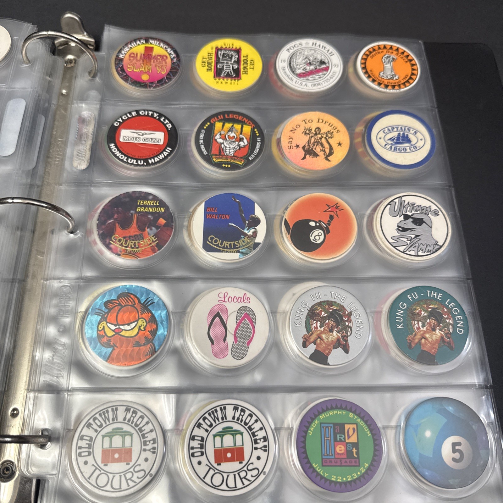 Vintage 1990s-2000s POG Collection Binder Over 400 pcs With Various Designs-READ