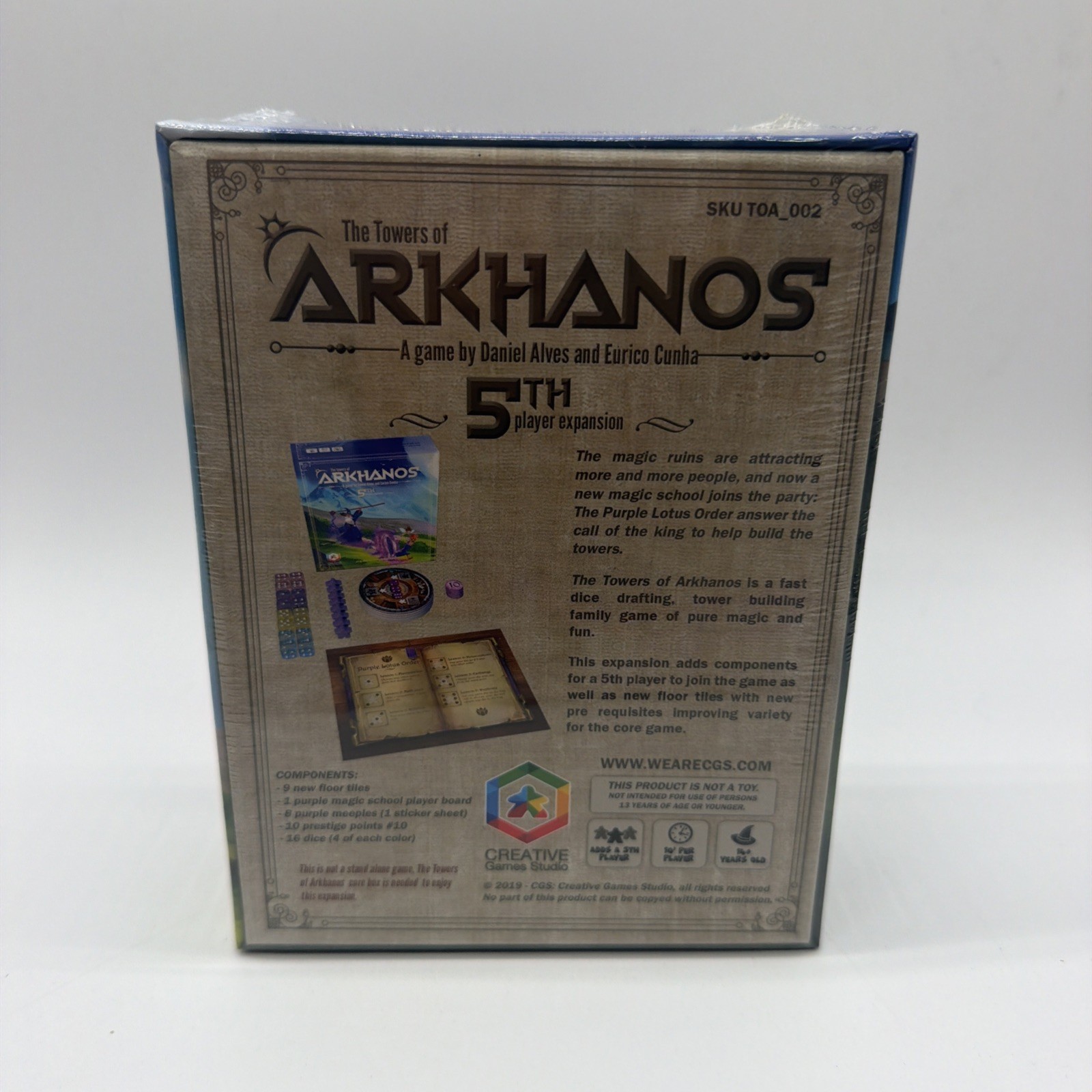 The Towers of Arkhanos Deluxe Ed,The Dark Tower Expansion, 5th Player Bundle A14