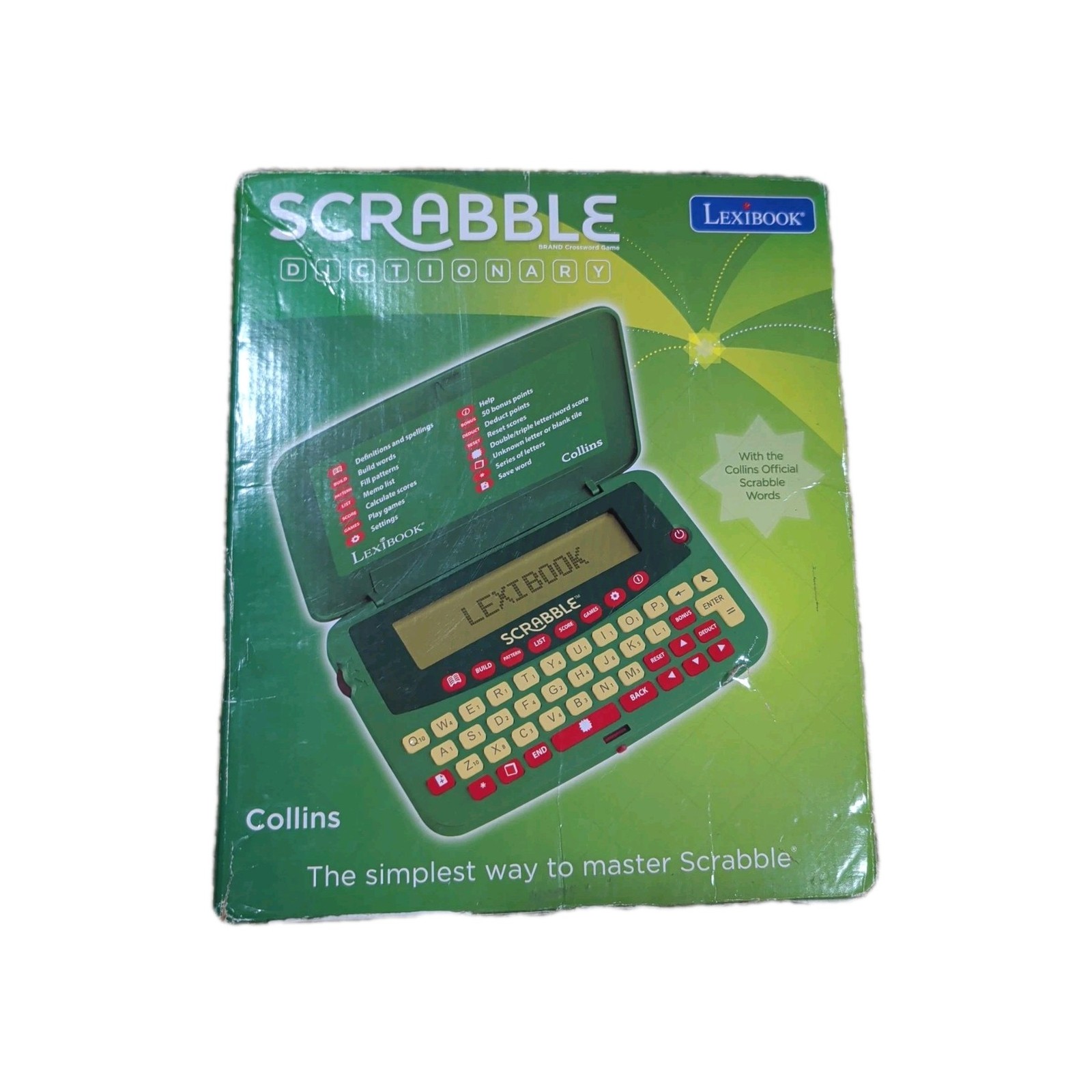 Lexibook Scrabble Dictionary Model SCF-328AEN Boxed With Instructions