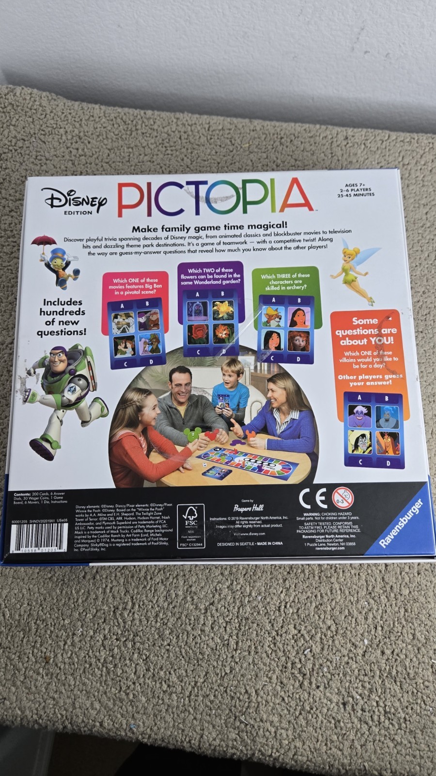 Ravensberger Pictopia Disney Edition The Ultimate Picture Trivia Family Game