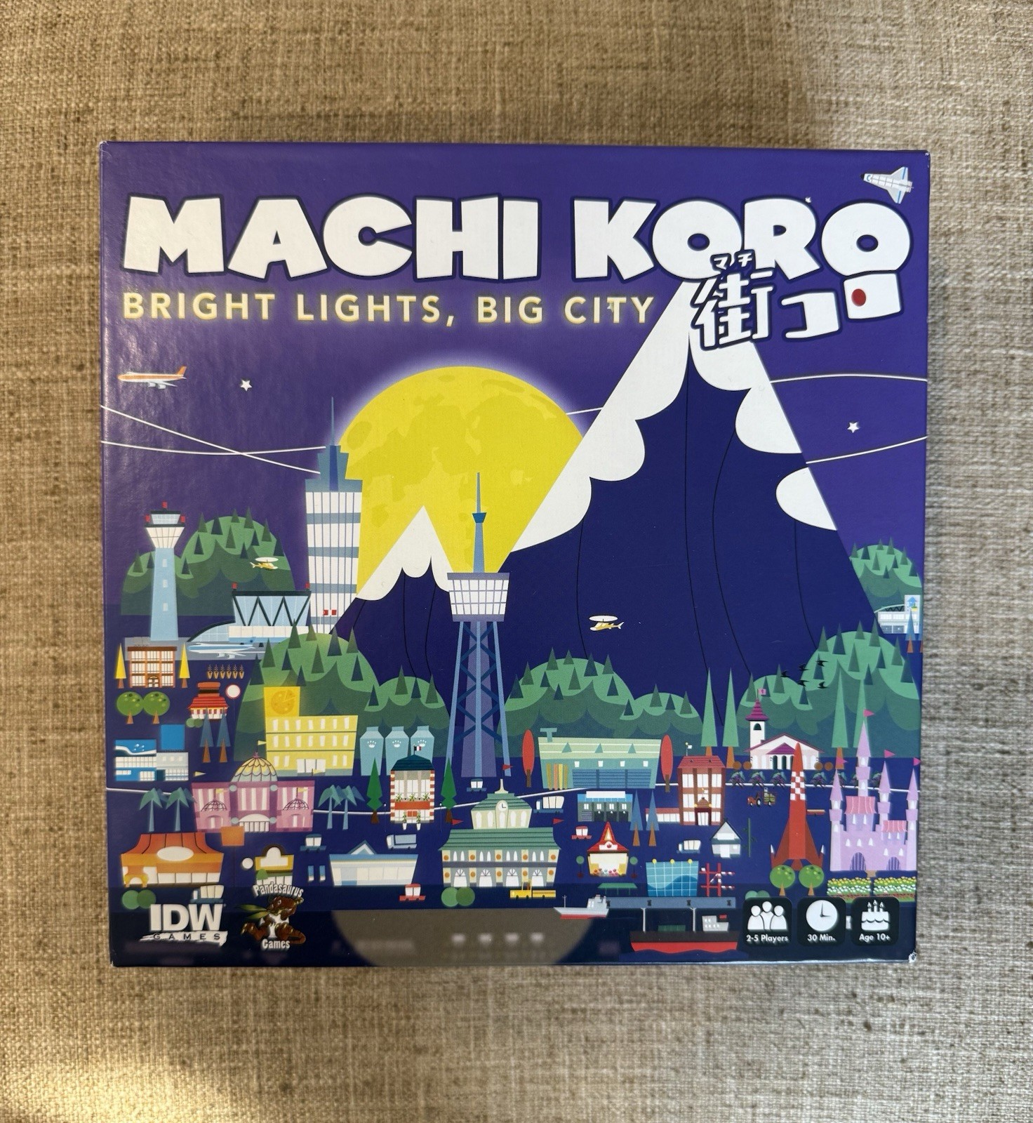 Machi Koro Board Game Bright Lights Big City OPEN BOX Complete New