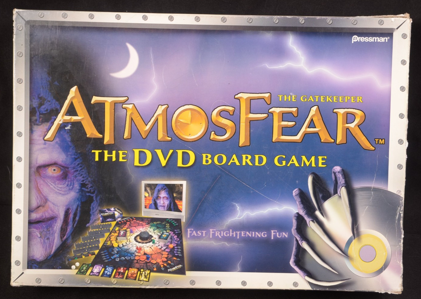 Pressman AtmosFear The Gatekeeper 2004 DVD Board Game 100% Complete