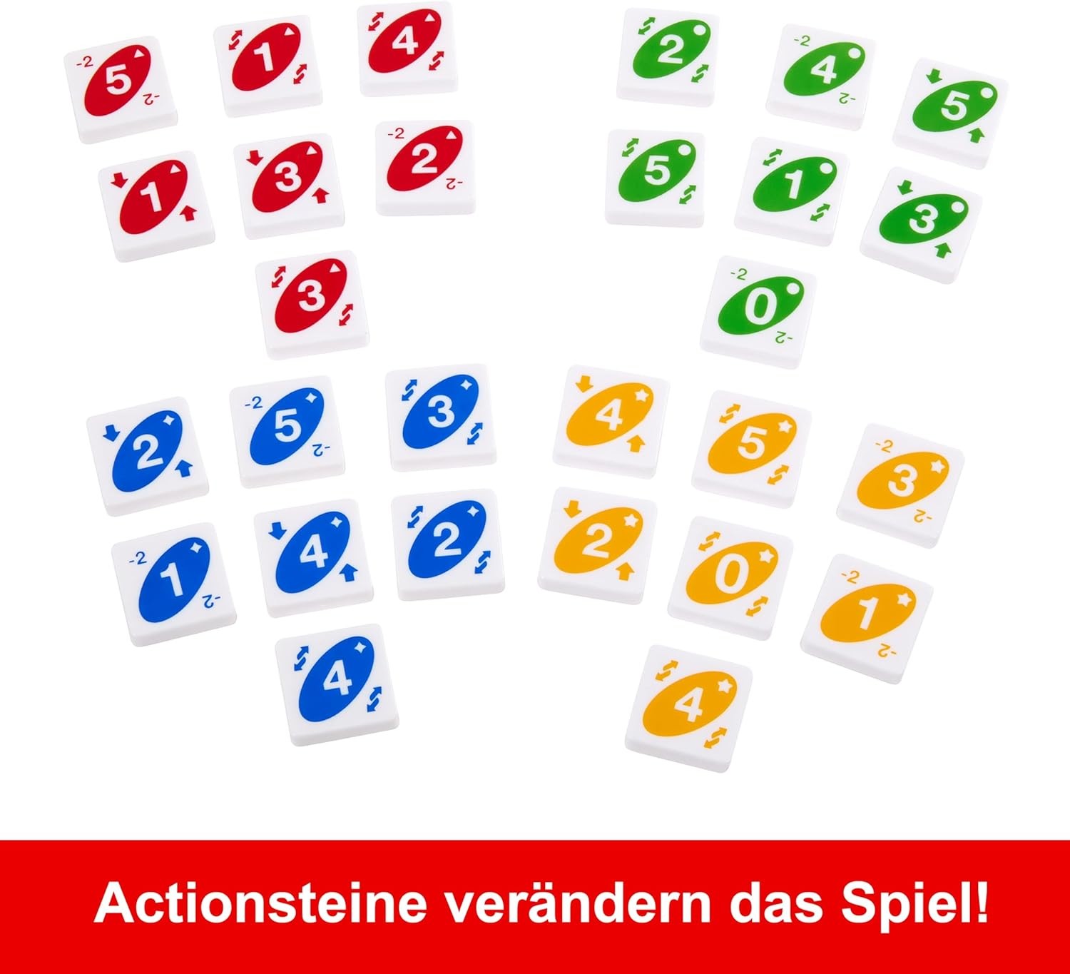 Mattel Games Uno Quatro Bricks Sort by Colors or Numbers Game 7+