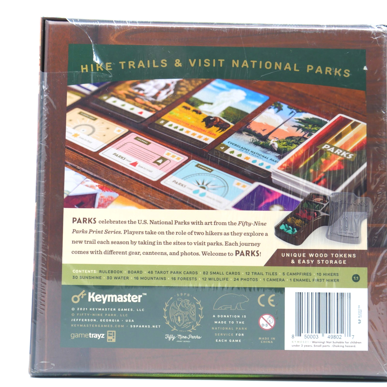 Keymaster Games Parks Board Game Henry Audubon FACTORY SEALED