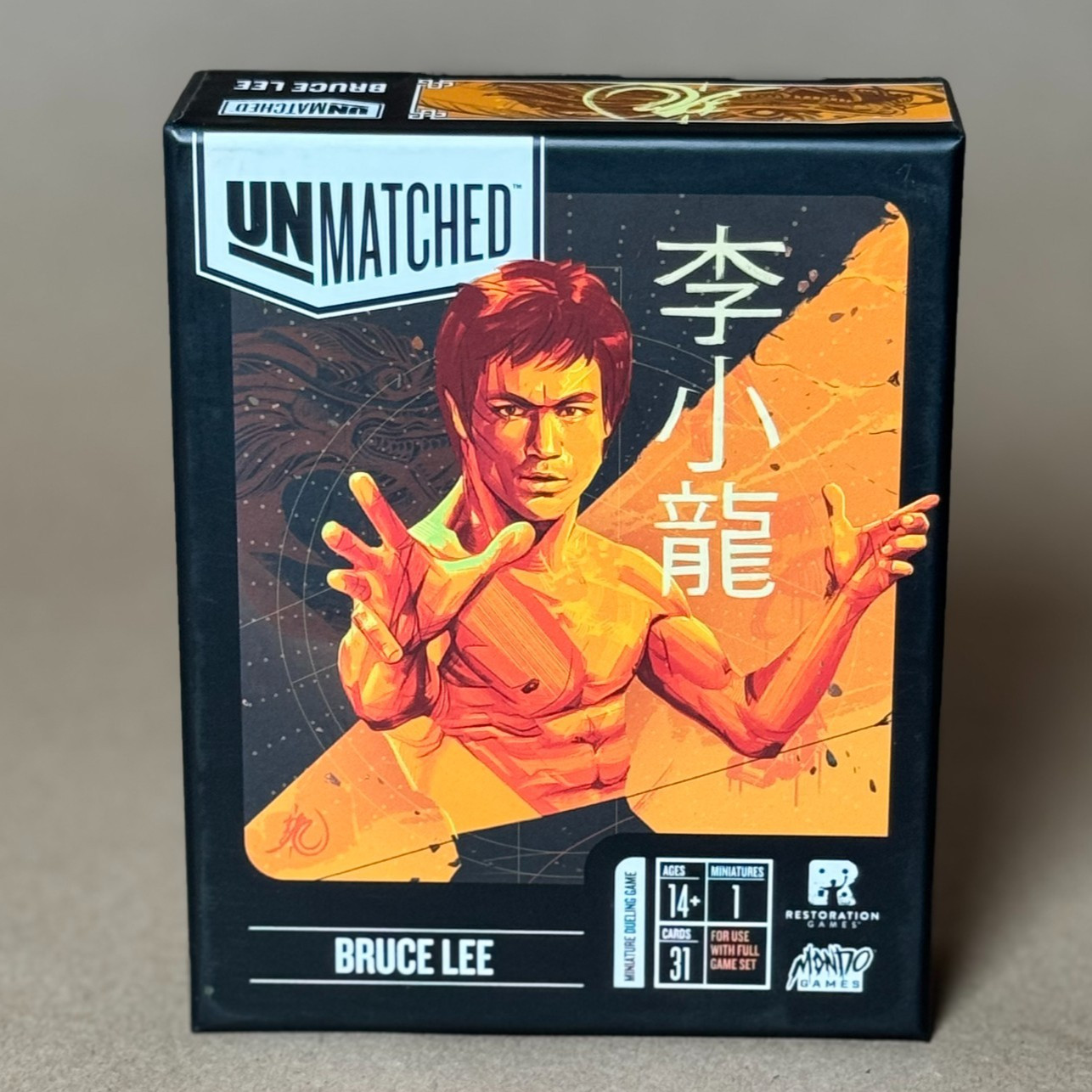 Unmatched Bruce Lee Standalone Expansion OOP Rare Restoration Games Unplayed
