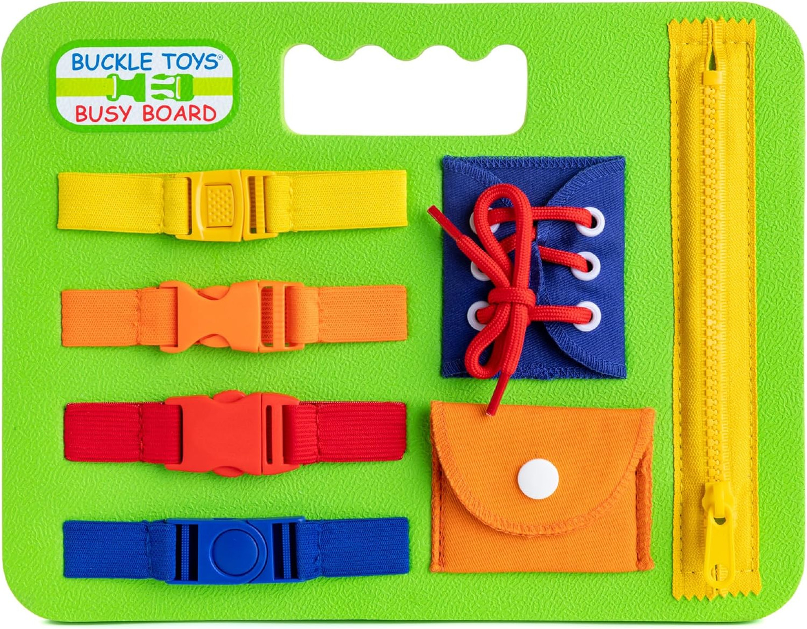 Montessori Busy Board Foam Sensory Toy for Toddlers Travel Learning Fine Motor